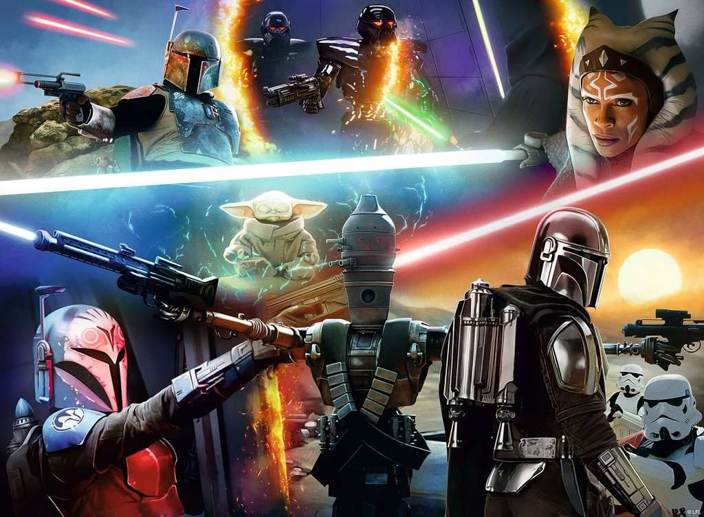 EAN 4005556132799 - Ravensburger The Mandalorian: Crossfire Puzzle rompecabezas 300 pieza(s) Fantasía imagen 1