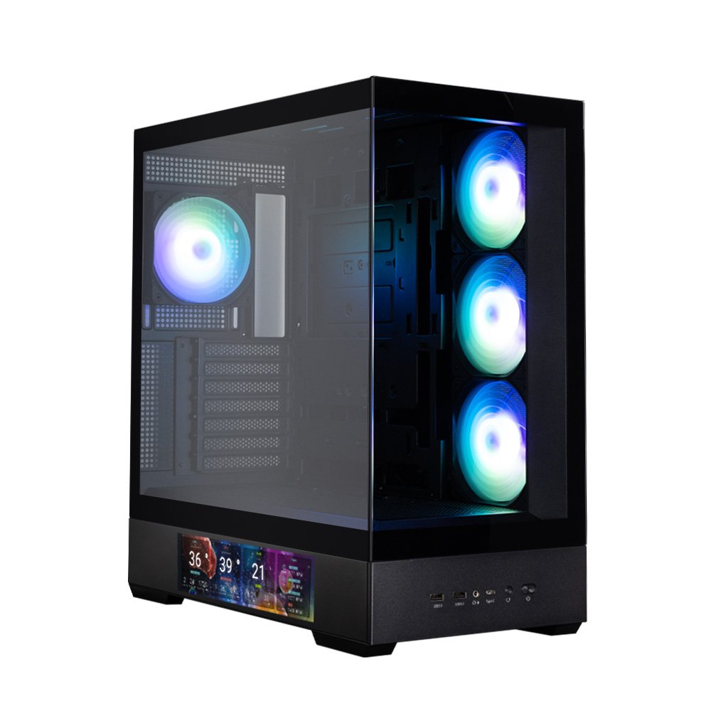 Caja Pc Zalman P40 Ds Atx 4 Xvent 120mm Argb 2xusb 3.0 Negro S/N Fuente