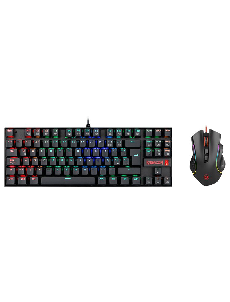EAN 6950376774583 - REDRAGON K552RGB-BA-SP teclado Ratón incluido Juego USB QWERTY Español Negro imagen 5