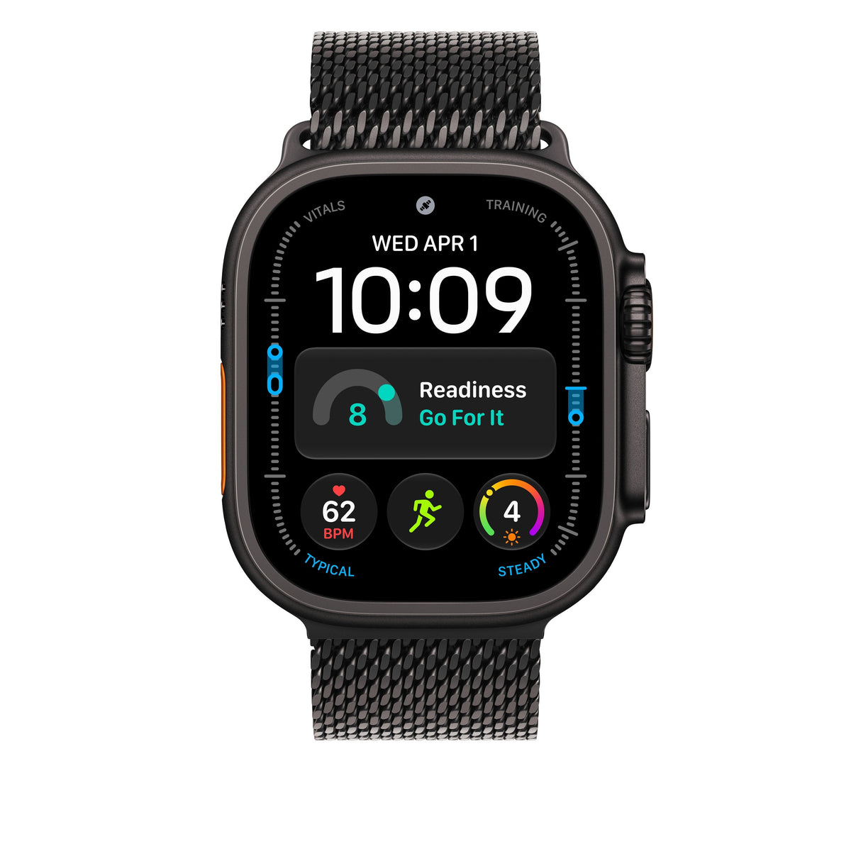 49mm Black Titanium Milanese Loop - Small