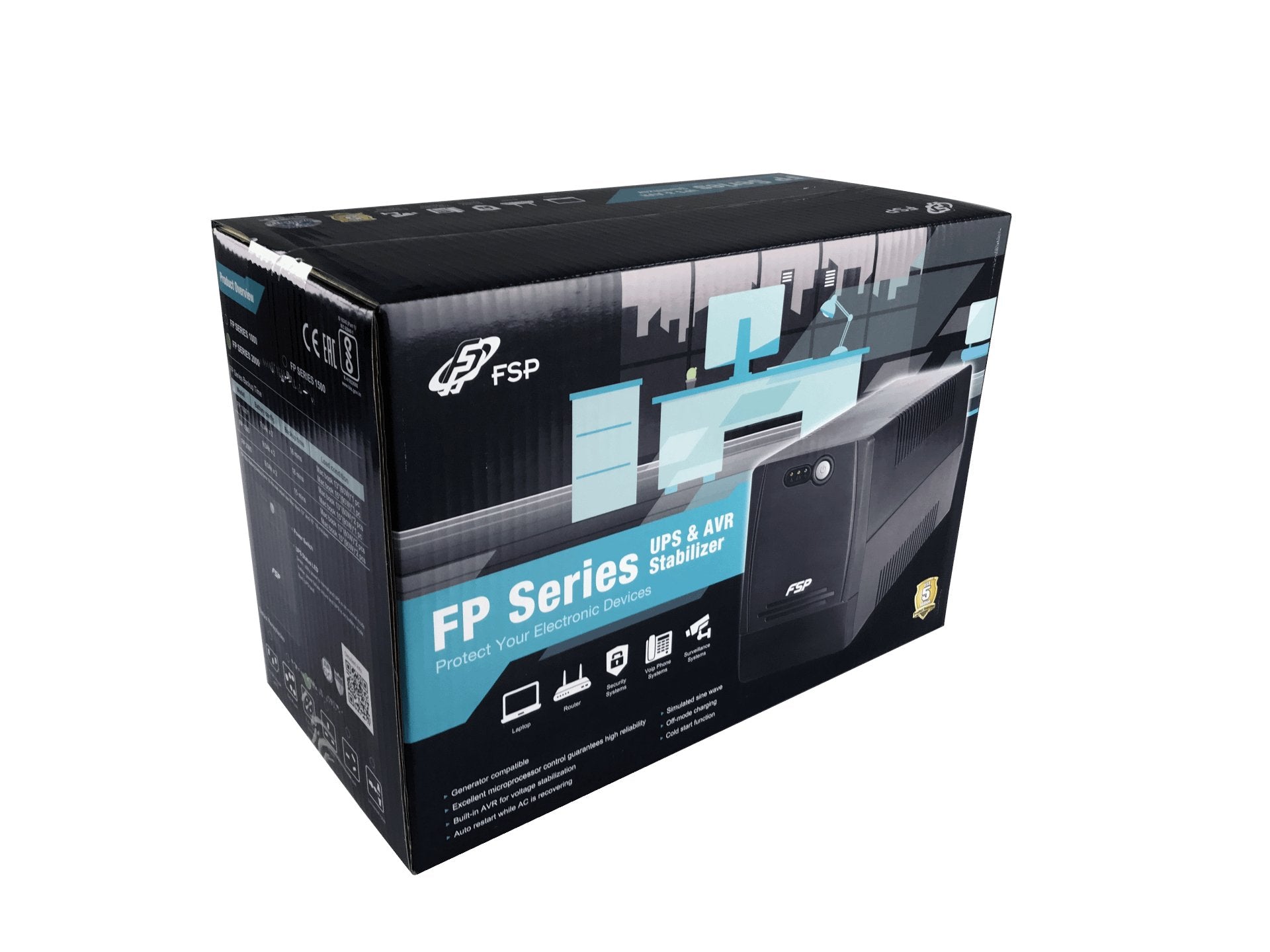 EAN 4711140487649 - FSP FP 1000 sistema de alimentación ininterrumpida (UPS) Línea interactiva 1 kVA 600 W 4 salidas AC imagen 4