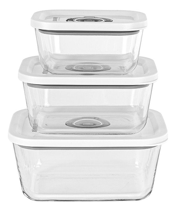 EAN 4001797008282 - Rommelsbacher VCG 1 recipiente de almacenar comida Rectangular Contenedor Blanco, Transparente 3 pieza(s) imagen 1