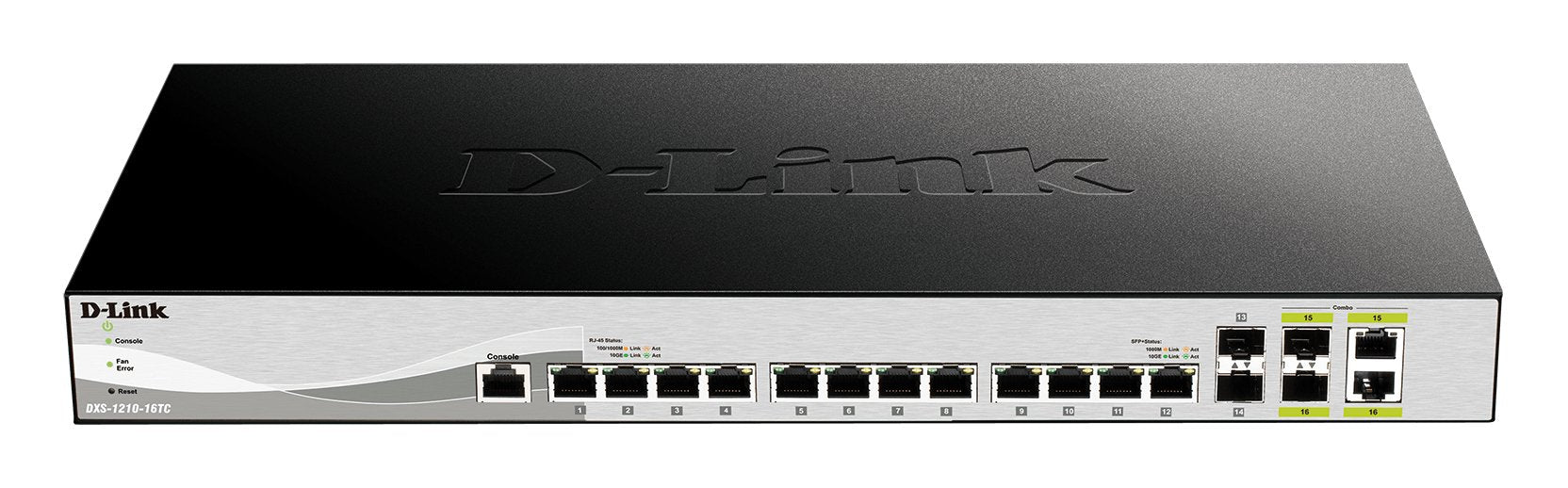 16 Port Smart Managed Switch Including 12x10g Ports, 2xsfp+ & 2 X Combo 10gbase-T/Sfp+- 12 X 10/100/1000/10000mbps 2 X 10g Sfp+ Ports Auto-Negotiating Ports- 2 X 10gbase-T/Sfp+ Combo Auto-Negotiating Ports- Switching Capacity 320 Gbps- Adva