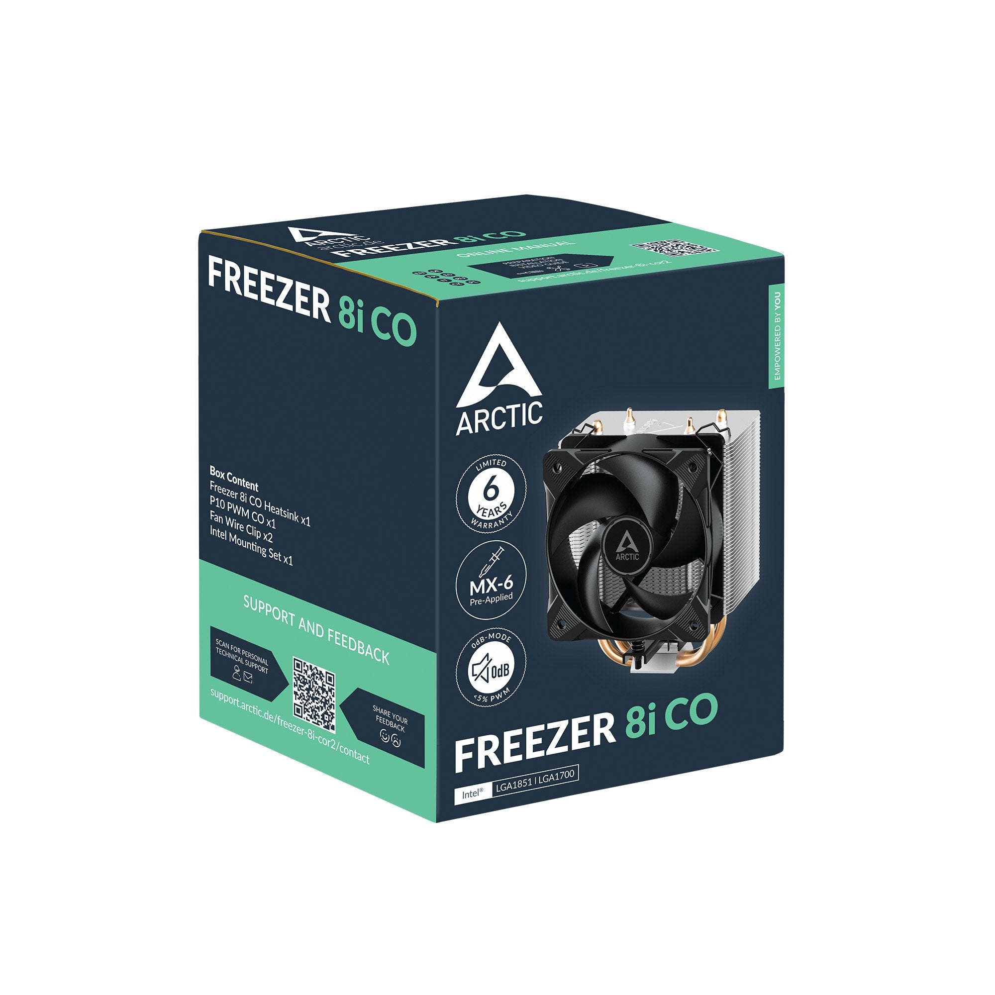 EAN 4895265000515 - ARCTIC Freezer 8i CO Procesador Refrigerador de aire 10 cm Aluminio, Negro imagen 6