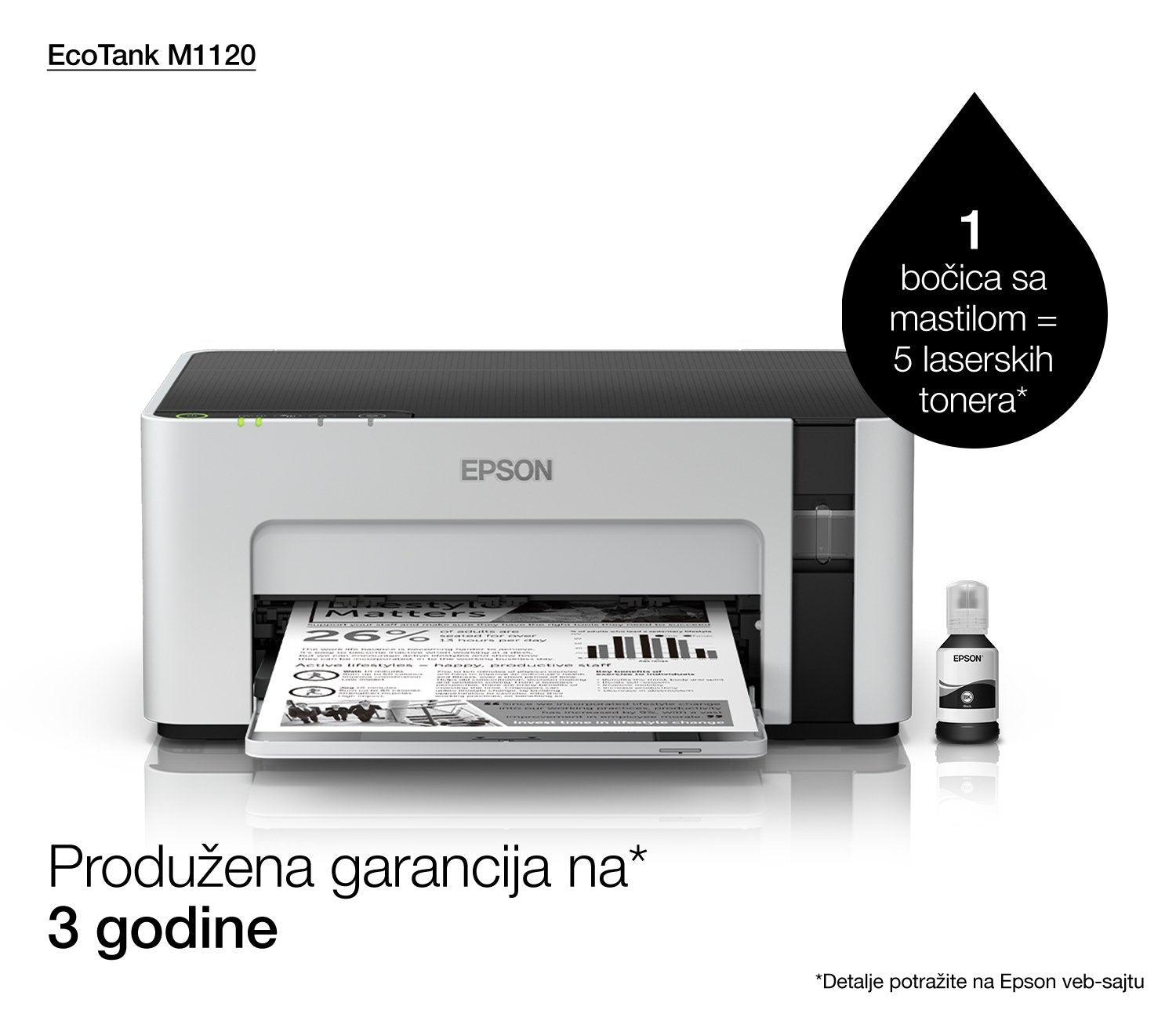 Epson Ecotank M1120 Impresora De Inyección De Tinta 1440 X 720 Dpi A4 Wifi