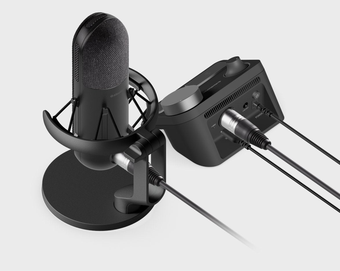 Micrófono Negro, Xlr, Usb-C, Jack 61597