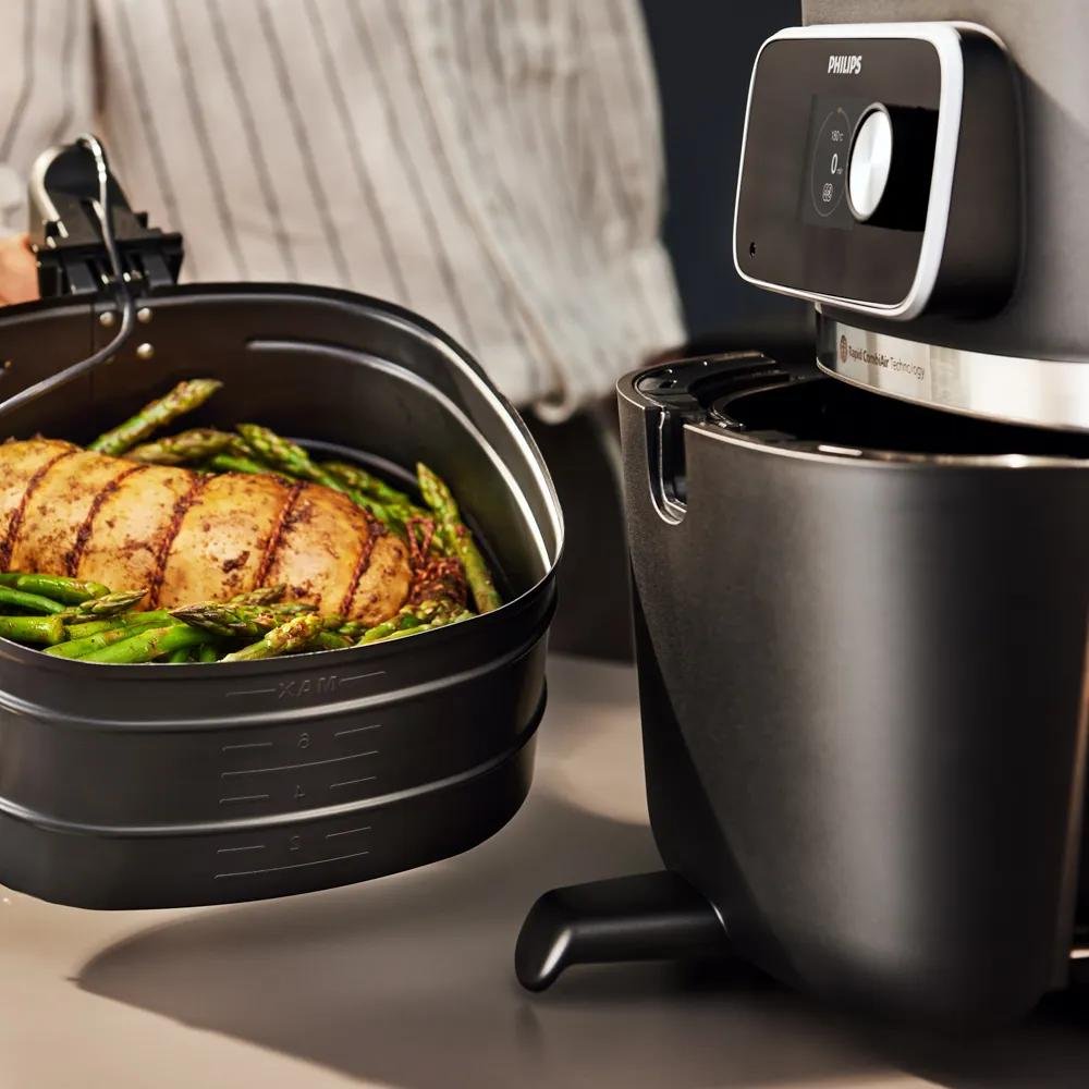EAN 8720389015373 - Philips 7000 series HD9880/90 freidora Sencillo 8,3 L 2200 W Freidora de aire caliente Negro imagen 4