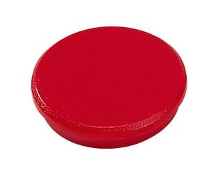 Dahle 95532 Pack De 10 Imanes Para Pizarra Blanca - Diametro De 32mm - Color Rojo