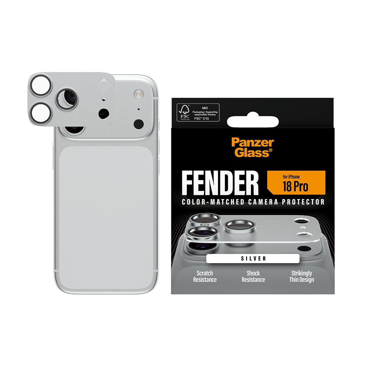 Panzerglass Fender Ip 18 Pro Silber Kameraschutz