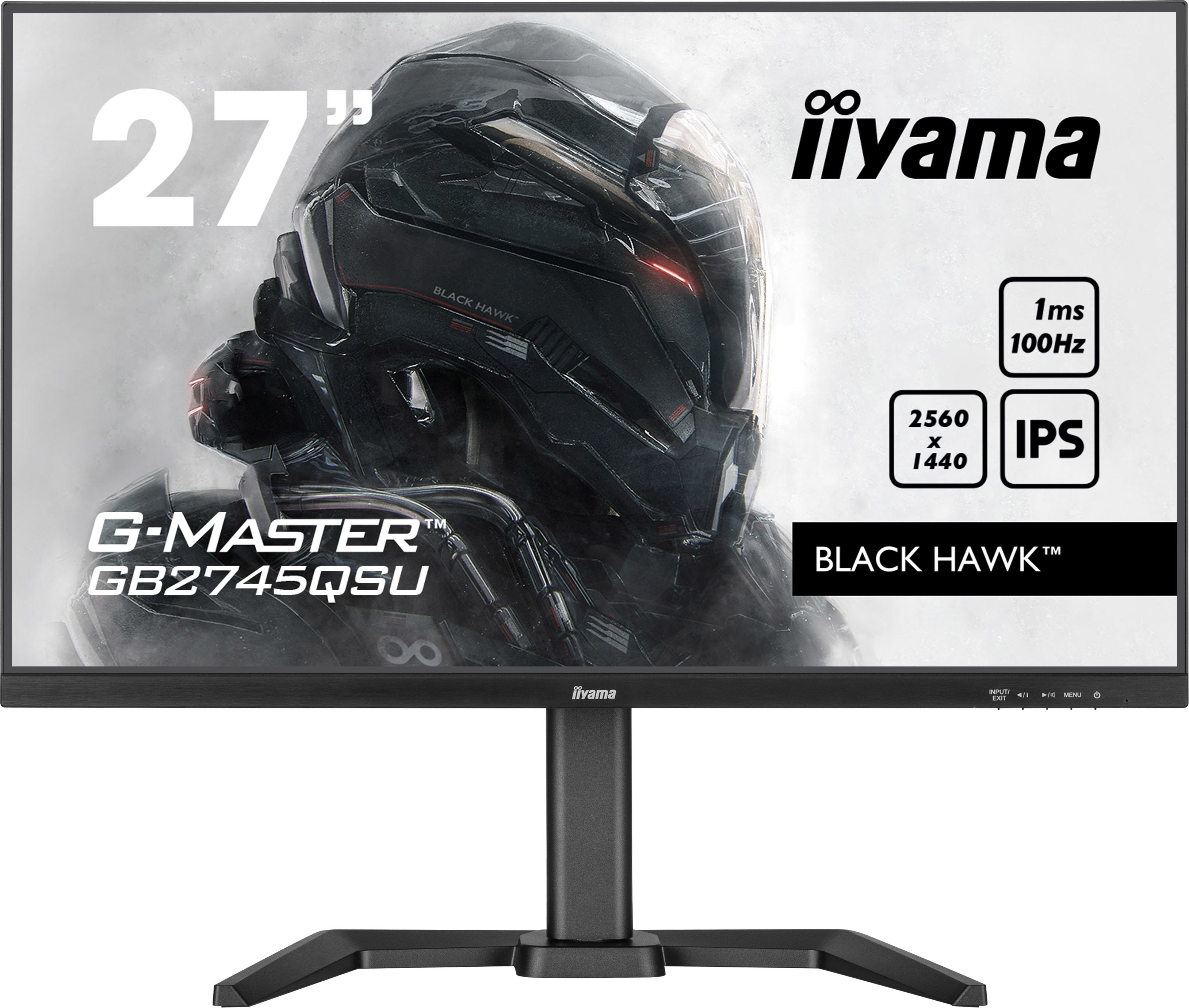 Monitor Iiyama Tft Gb2745qsu 68.5cm Ips 27'' 2560x1440 Hdmi Dp 2xusb-Hub