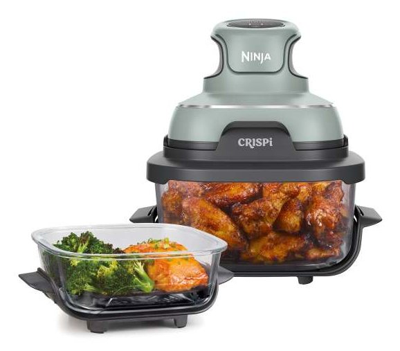 EAN 0622356317634 - Ninja CRISPi Sencillo 3,8 L 1700 W Freidora de aire caliente Verde, Gris, Transparente imagen 1