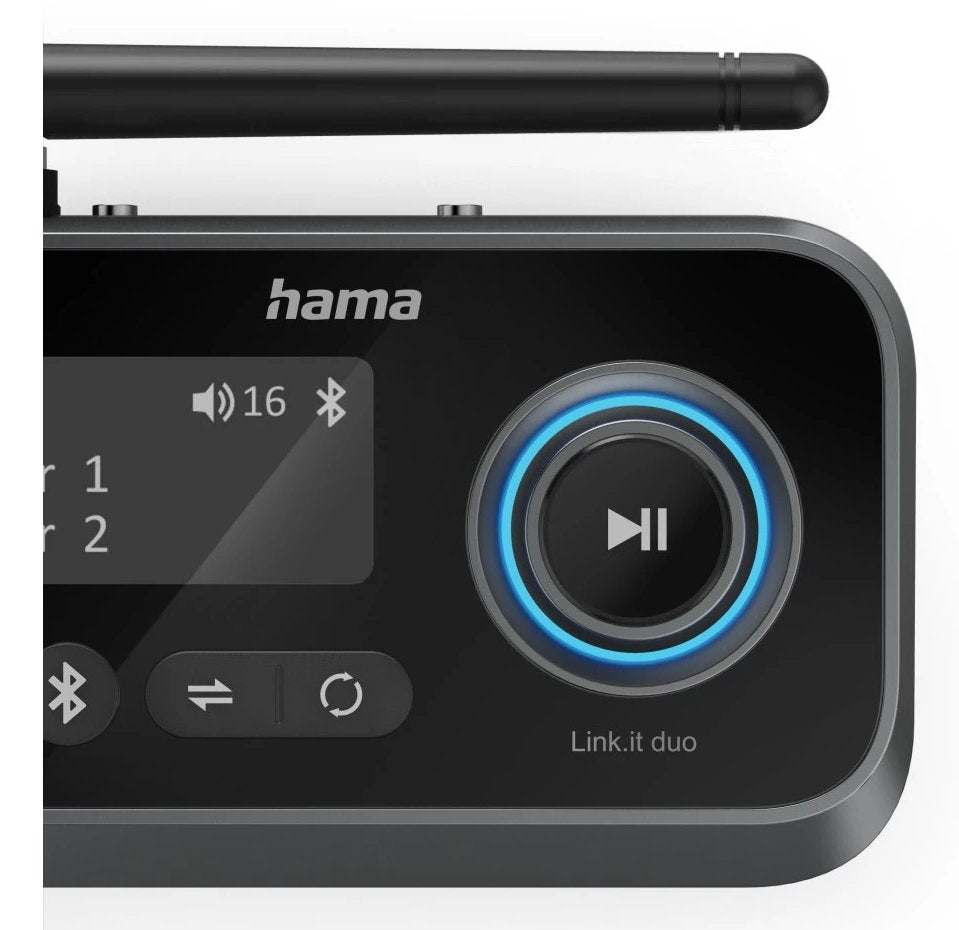Hama Adaptador Bluetooth 00205322 / Link.It Duo Negro