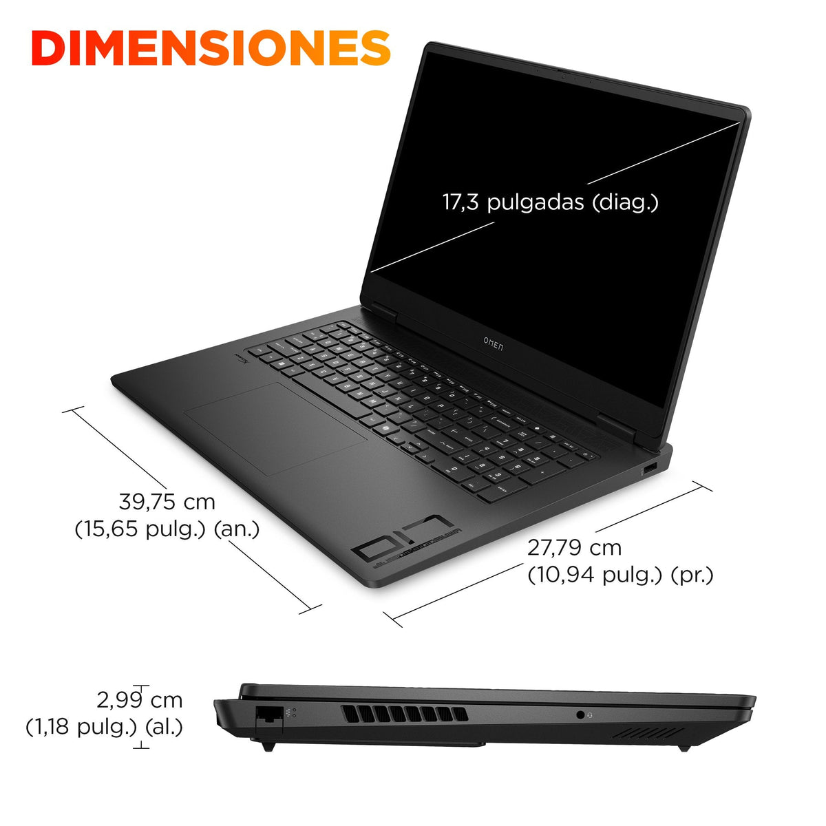 Hp Omen 17-Db1003ns Amd Ryzen Ai 7 350 32gb Ddr5 1tb Ssd Rtx 5060 8gb 17.3"