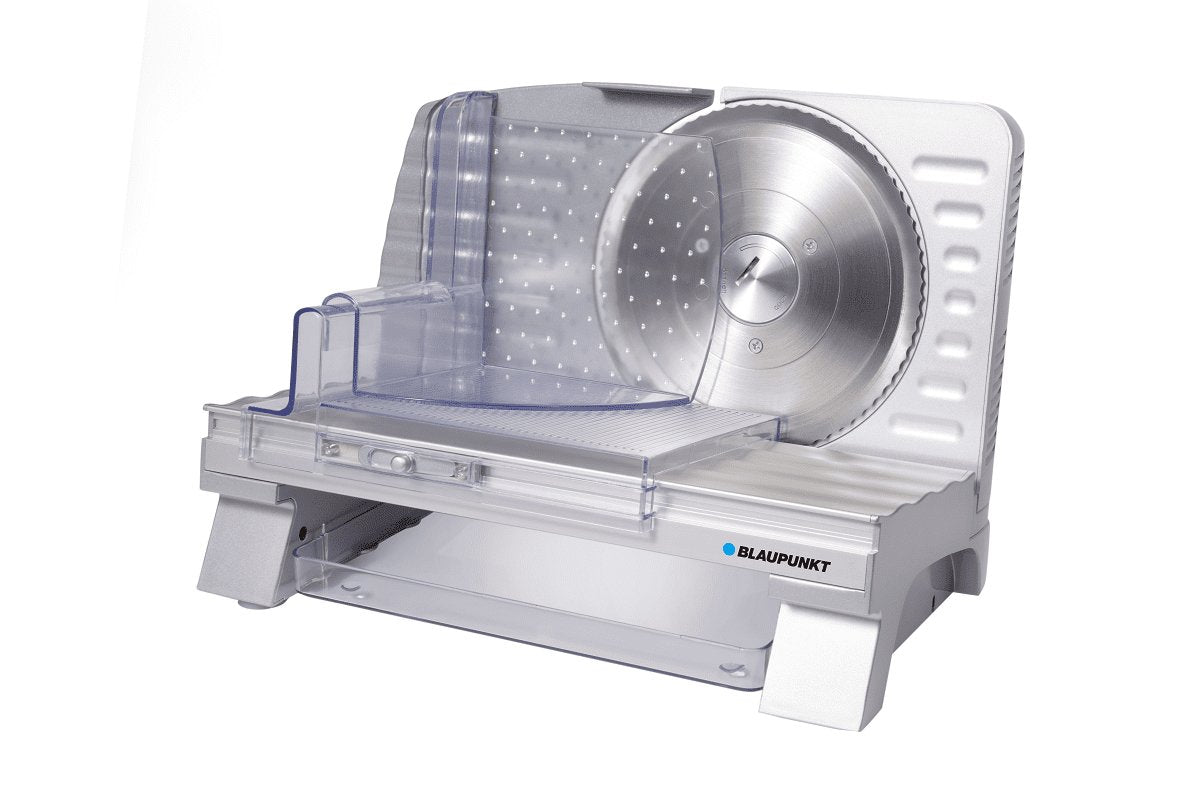 EAN 5901750503450 - Blaupunkt FMS501 rebanadora Eléctrico 160 W Negro, Acero inoxidable, Transparente Aluminio imagen 1