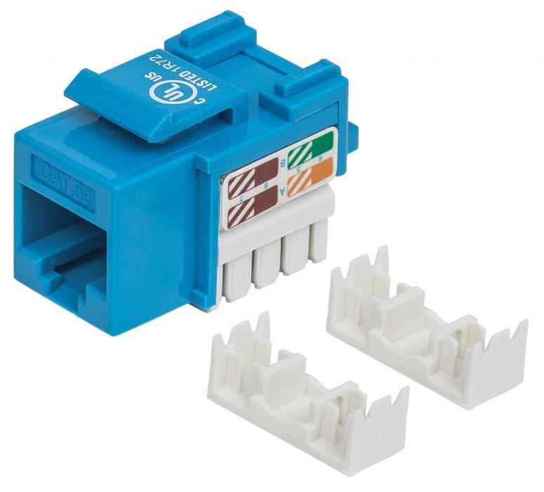 Intellinet Cat5e Keystone Jack Azul Utp Punch-Down