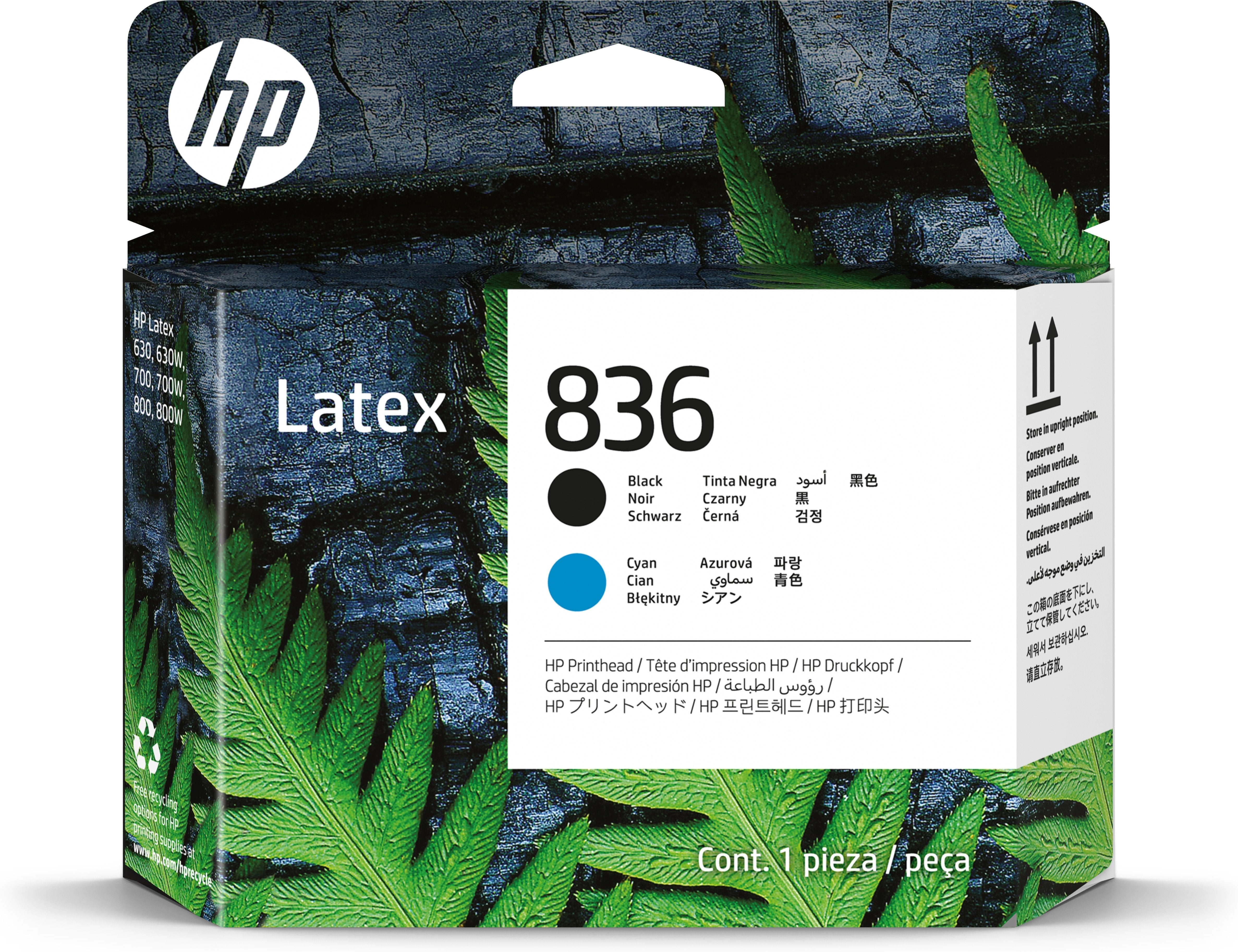 EAN 193905789856 - HP 836 Black/Cyan Latex Printhead cabeza de impresora Inyección de tinta térmica imagen 1