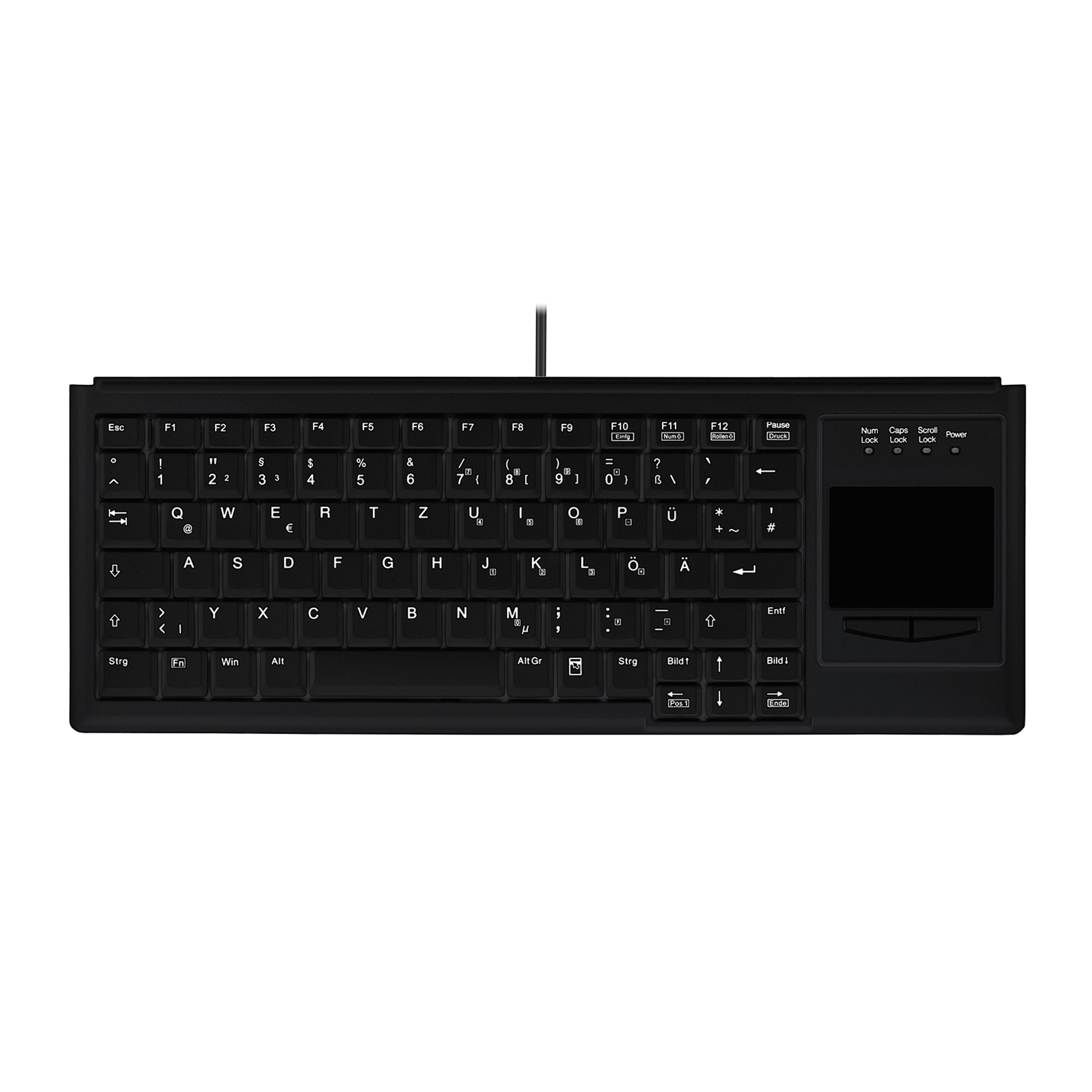 EAN 7061115700523 - Contour Design Active Key AK-4400-GU teclado Industrial USB QWERTZ Alemán Negro imagen 1