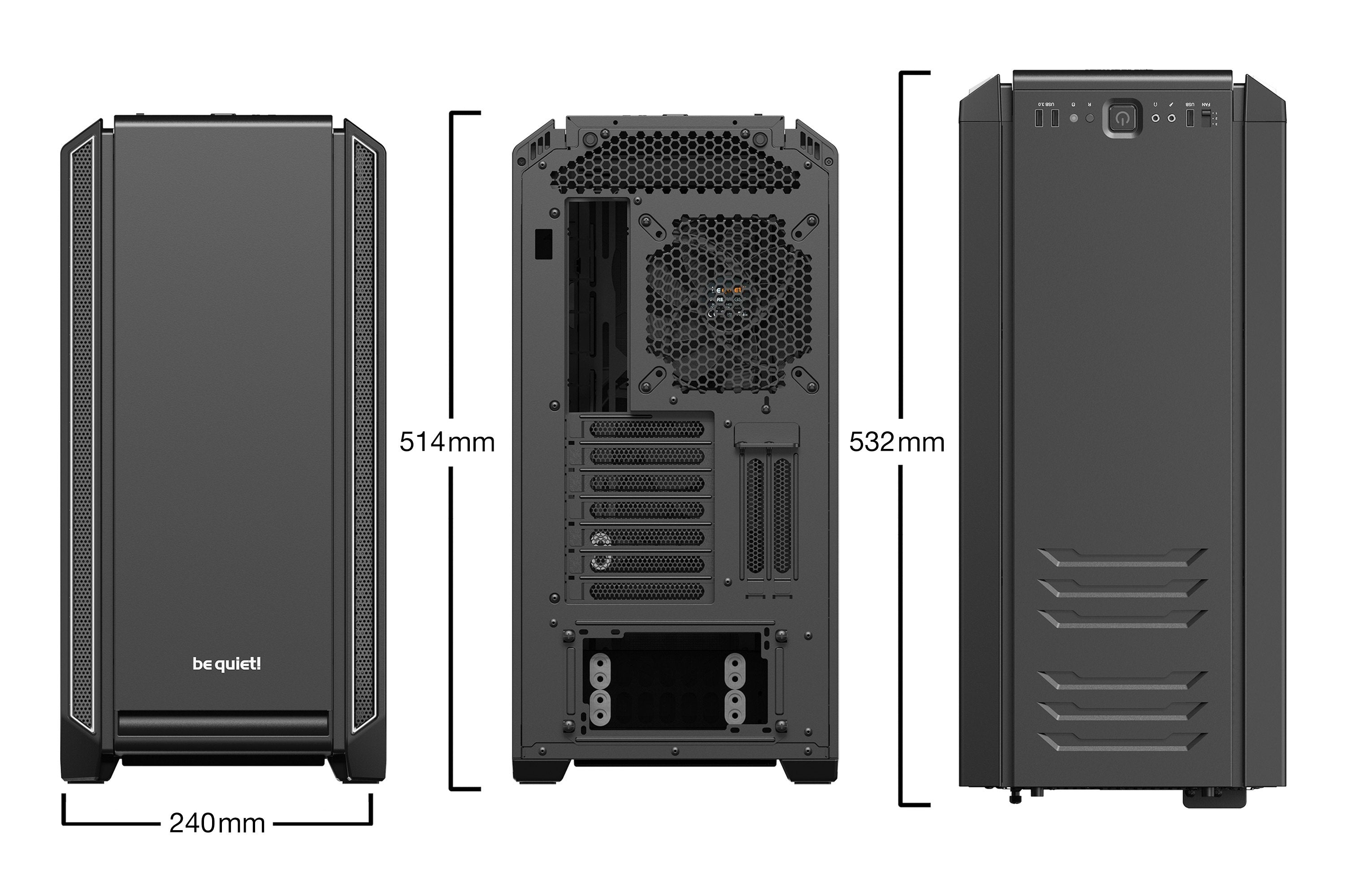 EAN 4260052187043 - be quiet! Silent Base 601 Window Midi Tower Negro, Plata imagen 2