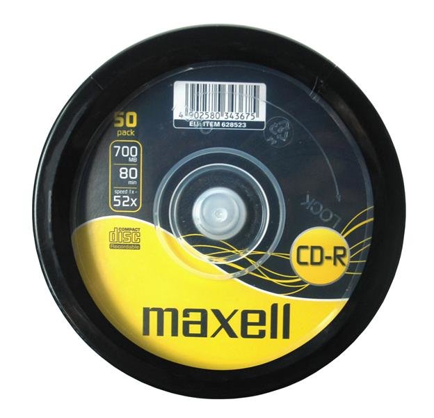 EAN 4902580343675 - Maxell MAX27051 CD en blanco CD-R 700 MB 52x 50 pieza(s) imagen 3