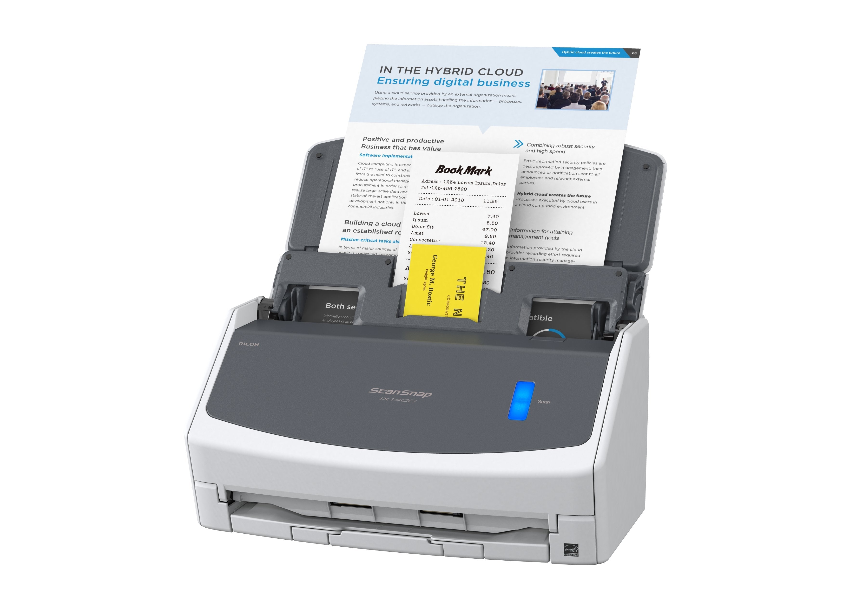 Escáner Documental Fujitsu Scansnap Ix1400 Con Alimentador De Documentos Adf Doble Cara