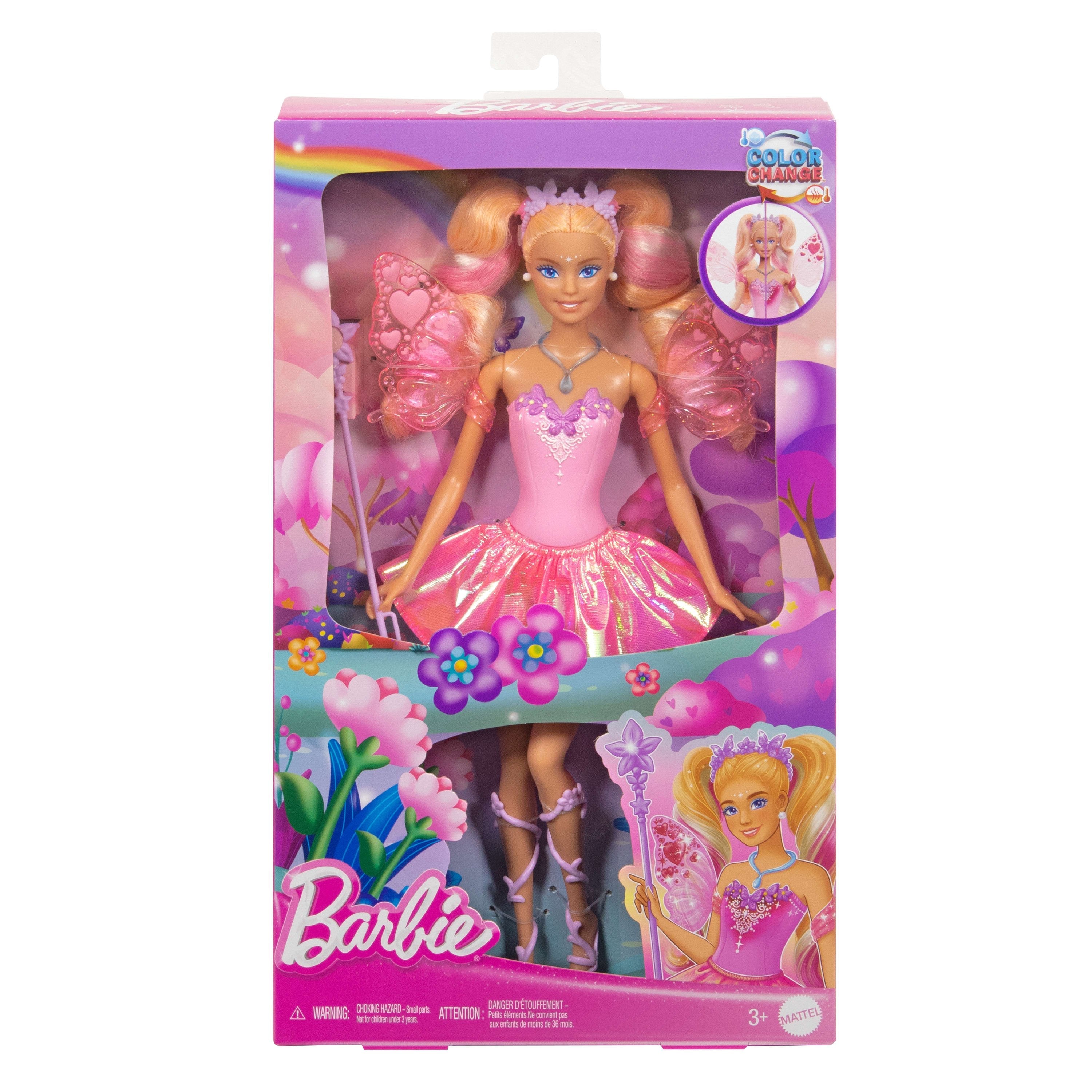 Mattel Barbie Muñeca Hada Que Cambia De Color Jcp76