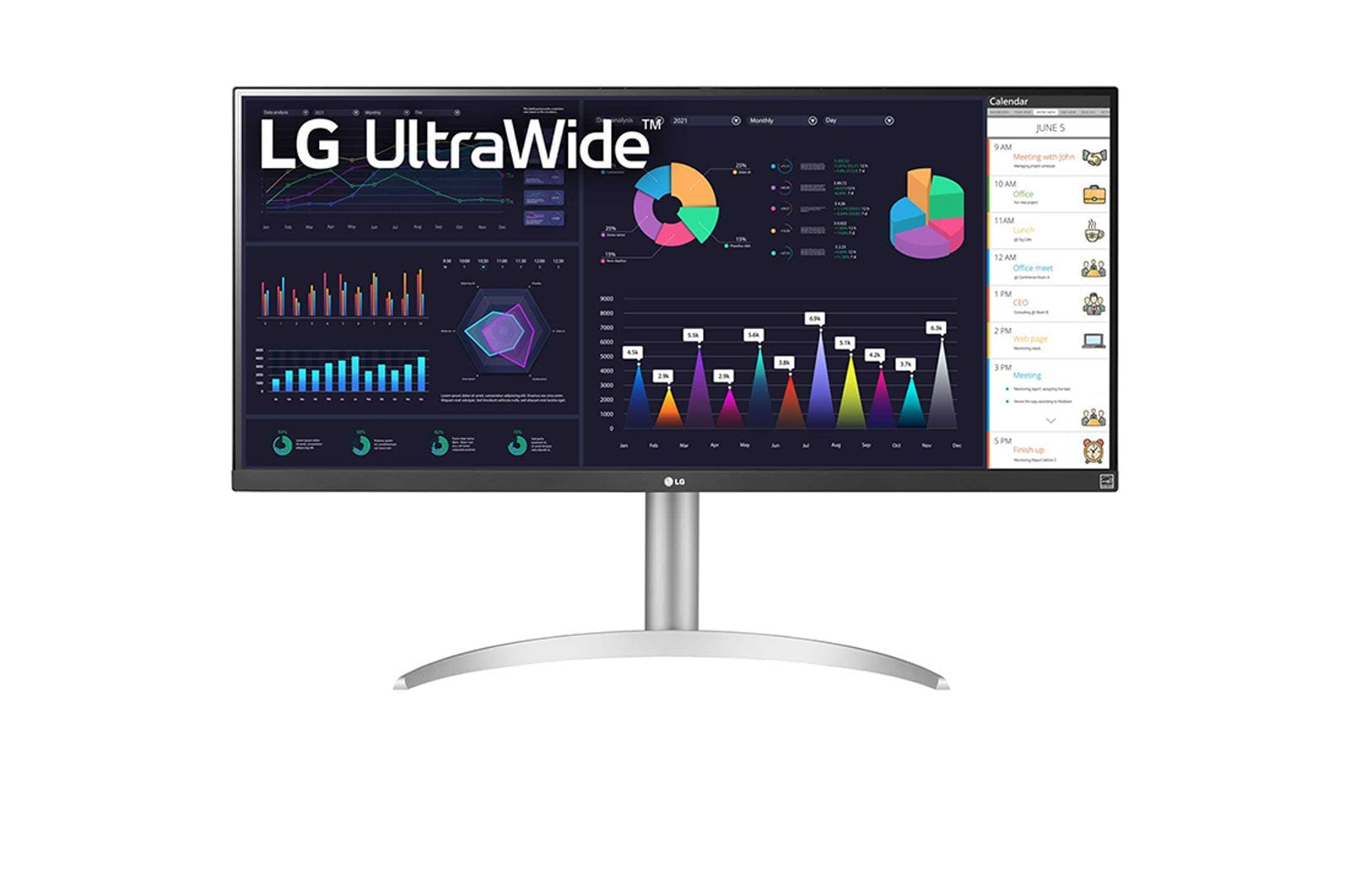 EAN 8806091618702 - LG 34WQ650-W pantalla para PC 86,4 cm (34") 2560 x 1080 Pixeles WFHD LCD Plata, Blanco imagen 1