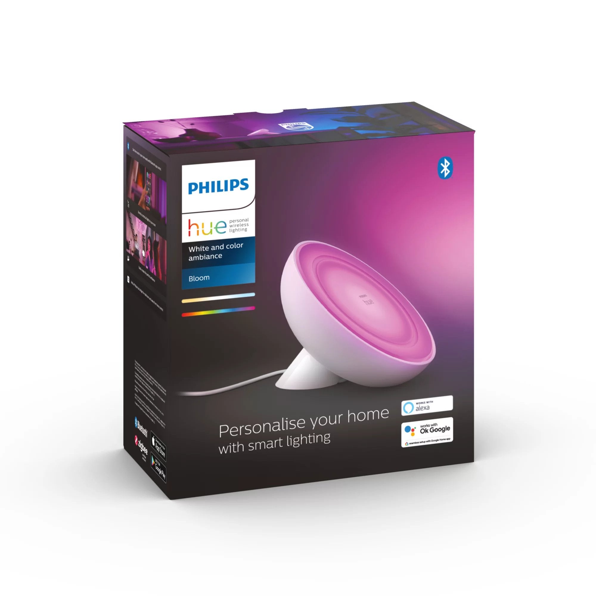 Philips Hue White And Color Ambiance Lámpara De Mesa Bloom Bt
