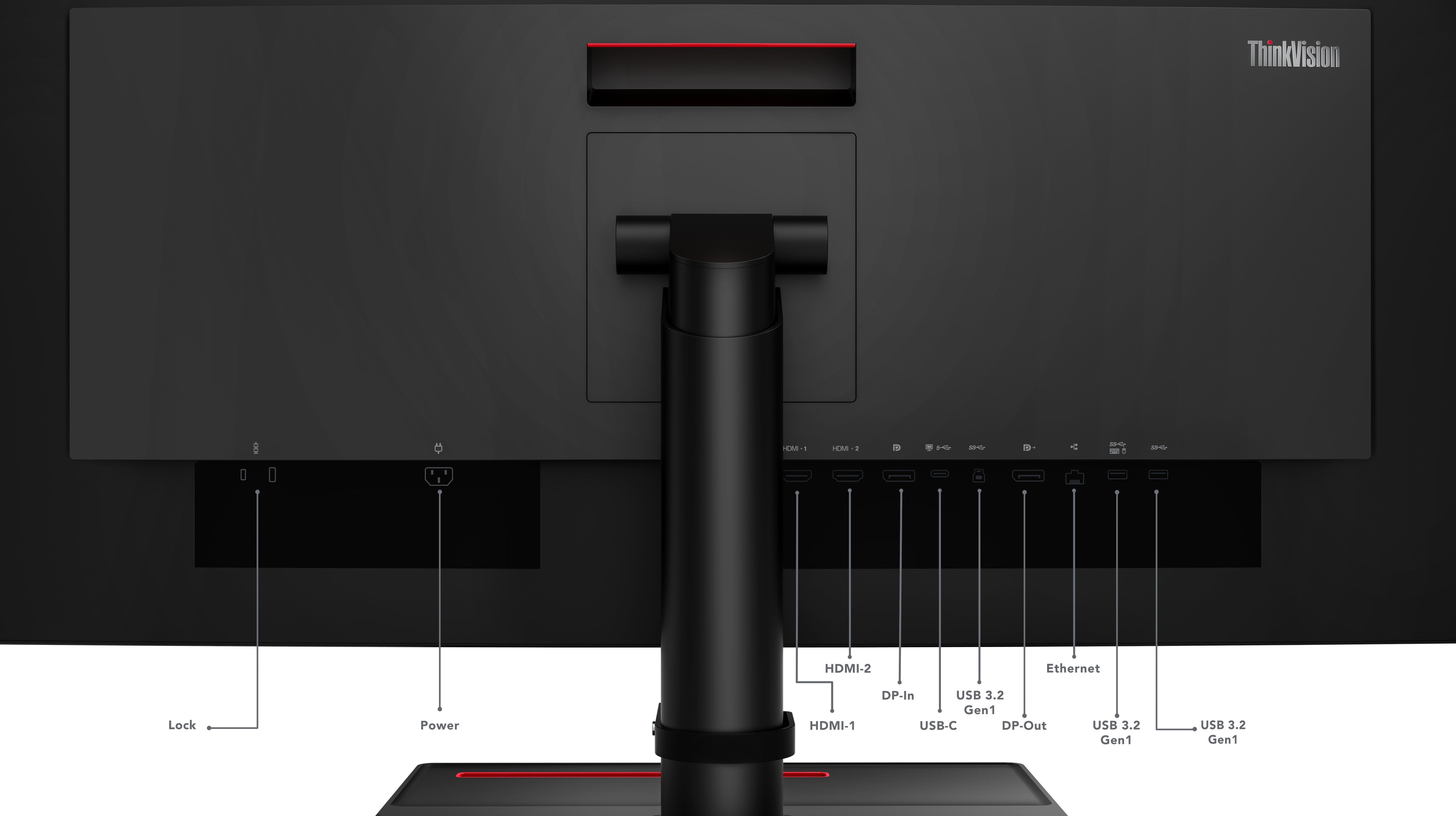 EAN 0195891382325 - Lenovo ThinkVision P34w-20 LED display 86,7 cm (34.1") 3440 x 1440 Pixeles Wide Quad HD Negro imagen 13