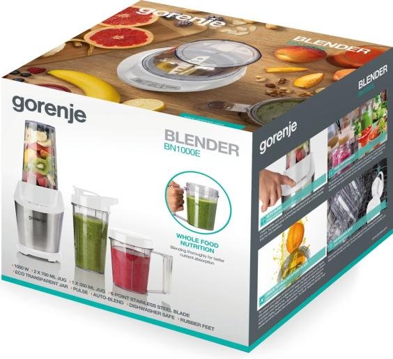 EAN 3838782560569 - Gorenje BN1000E 0,75 L Batidora de vaso 1000 W Blanco imagen 6