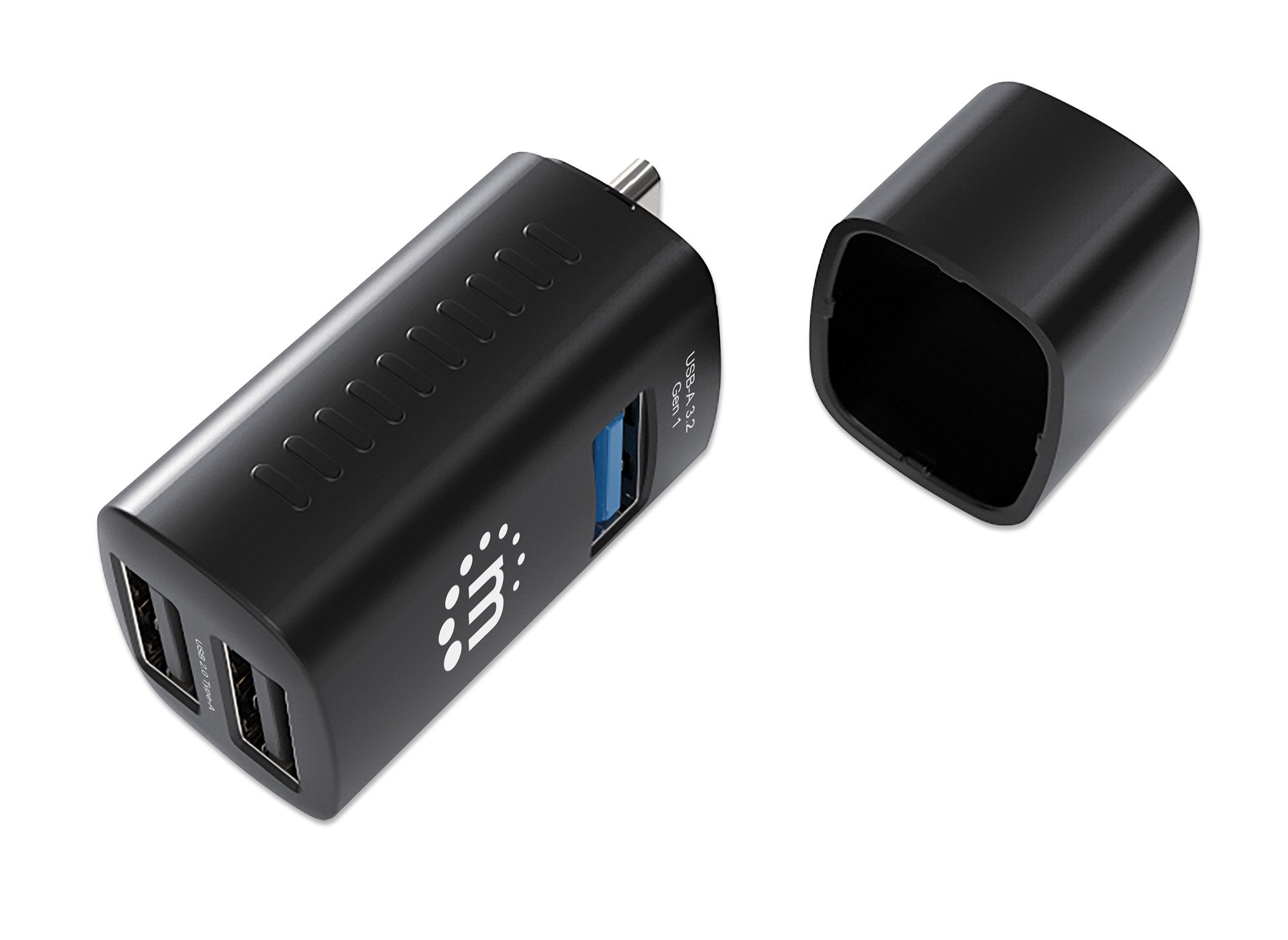 Hub Manhattan 180993 De Interfaz Usb 3.2 Gen 1 (3.1 Gen 1) Type-C 5000 Mbit/S Negro