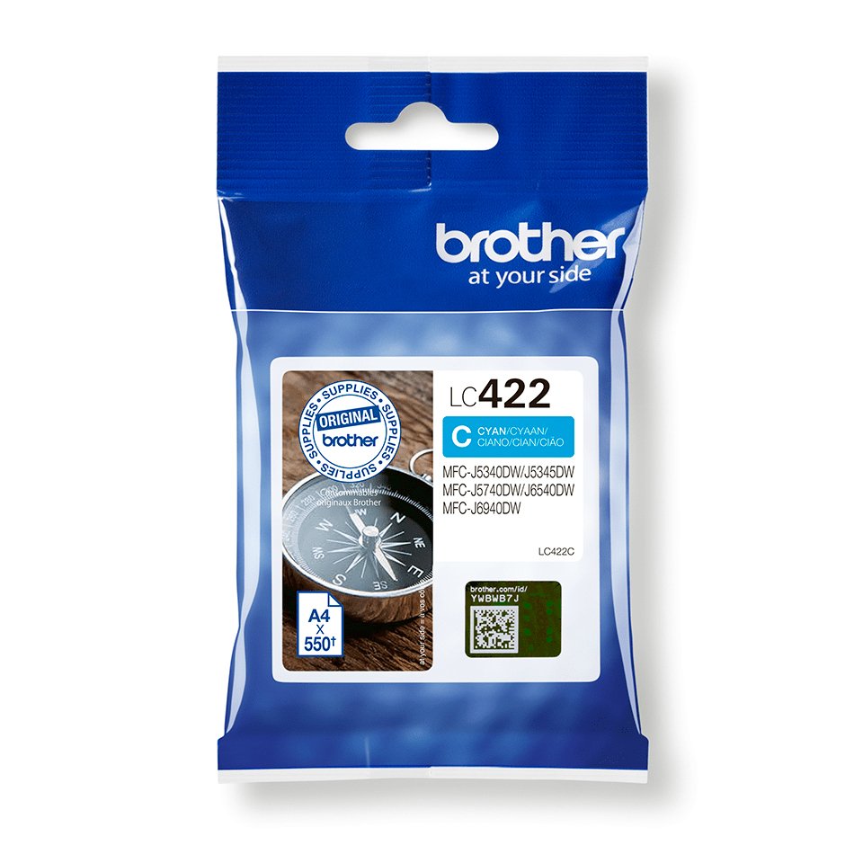 Tinta Original Brother Lc422c Mfcj5740dw 6540dw 6940dw 5340dw Cian