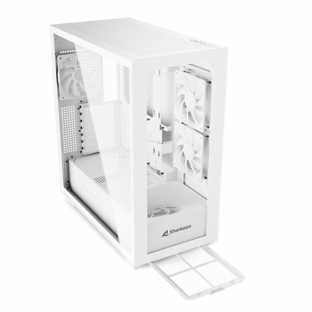 Caja Pc Sharkoon Rebel C60 Rgb Blanca, 4044951040049