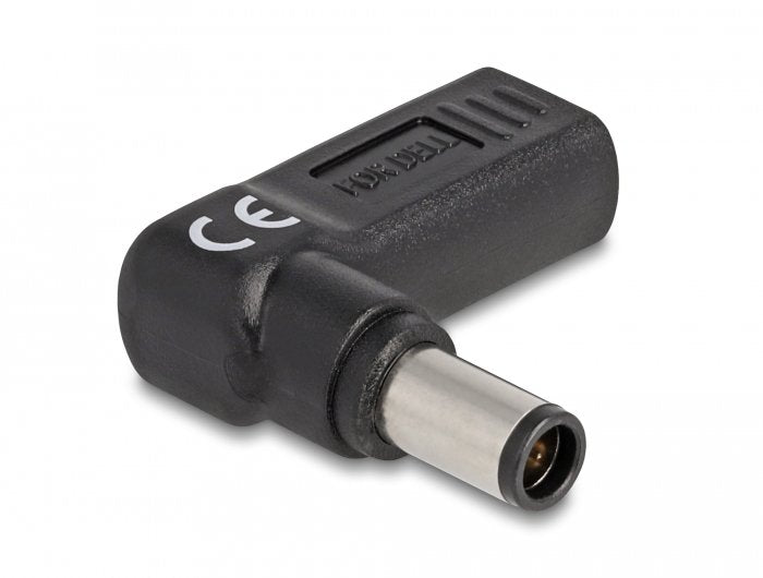 Delock Adapter Für Notebook Ladecable Usb Type-C Buchse Zu Dell 7,4 X 5,0 Mm Stecker 90° Gewinkelt