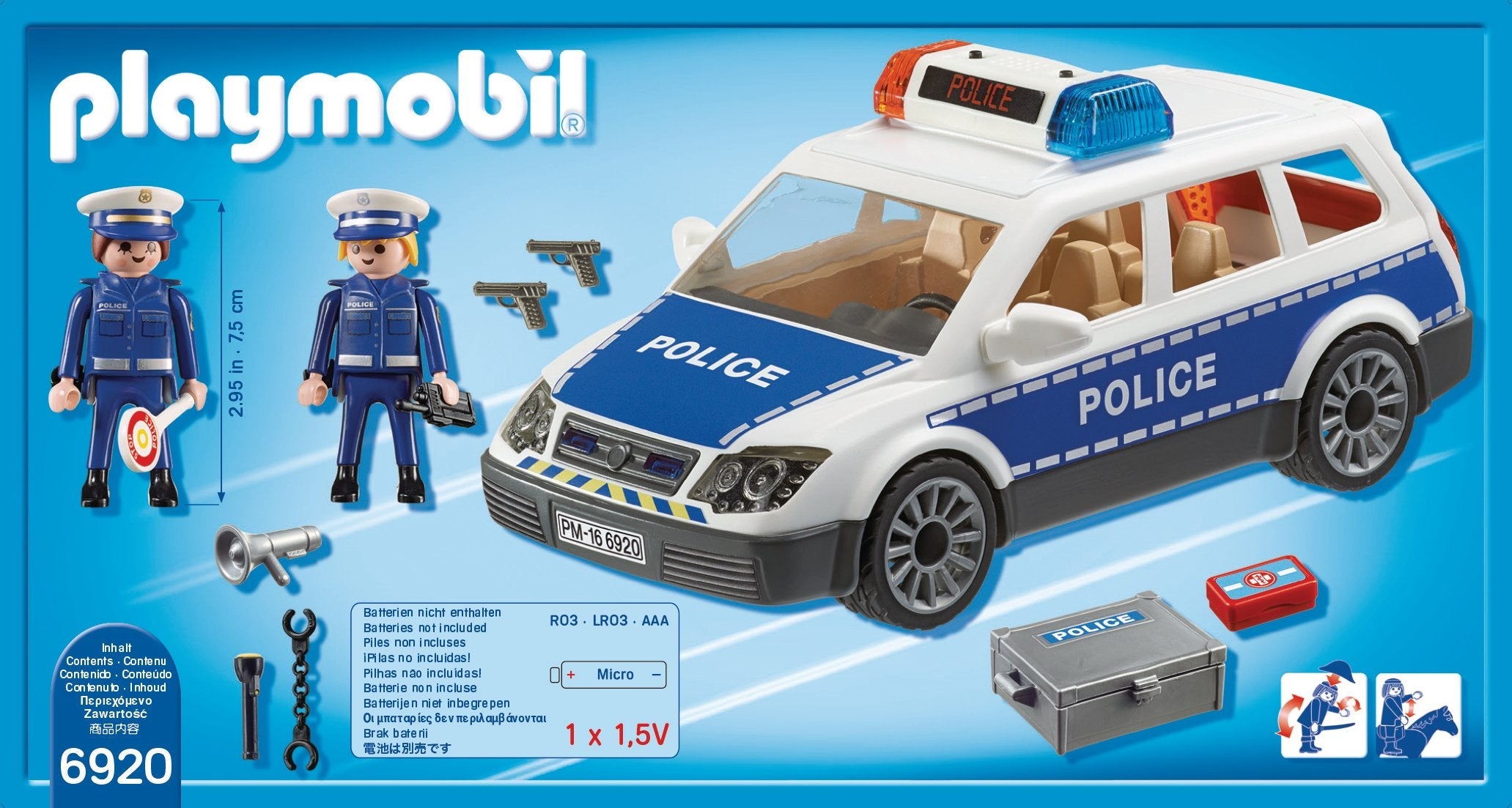 Playmobil Policia Coche De Policia Con Luces Y Sonido