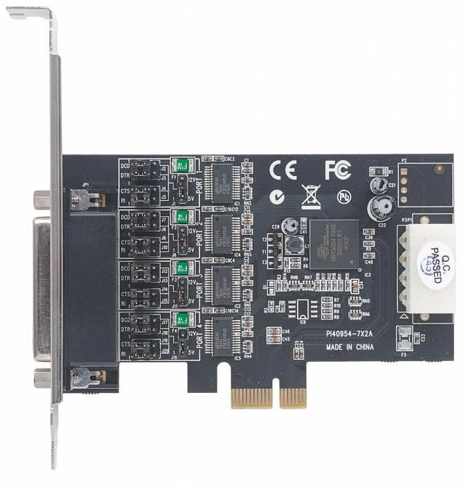 Tarjeta Pci Expres 4 Puertos Rs-232 Manhattan