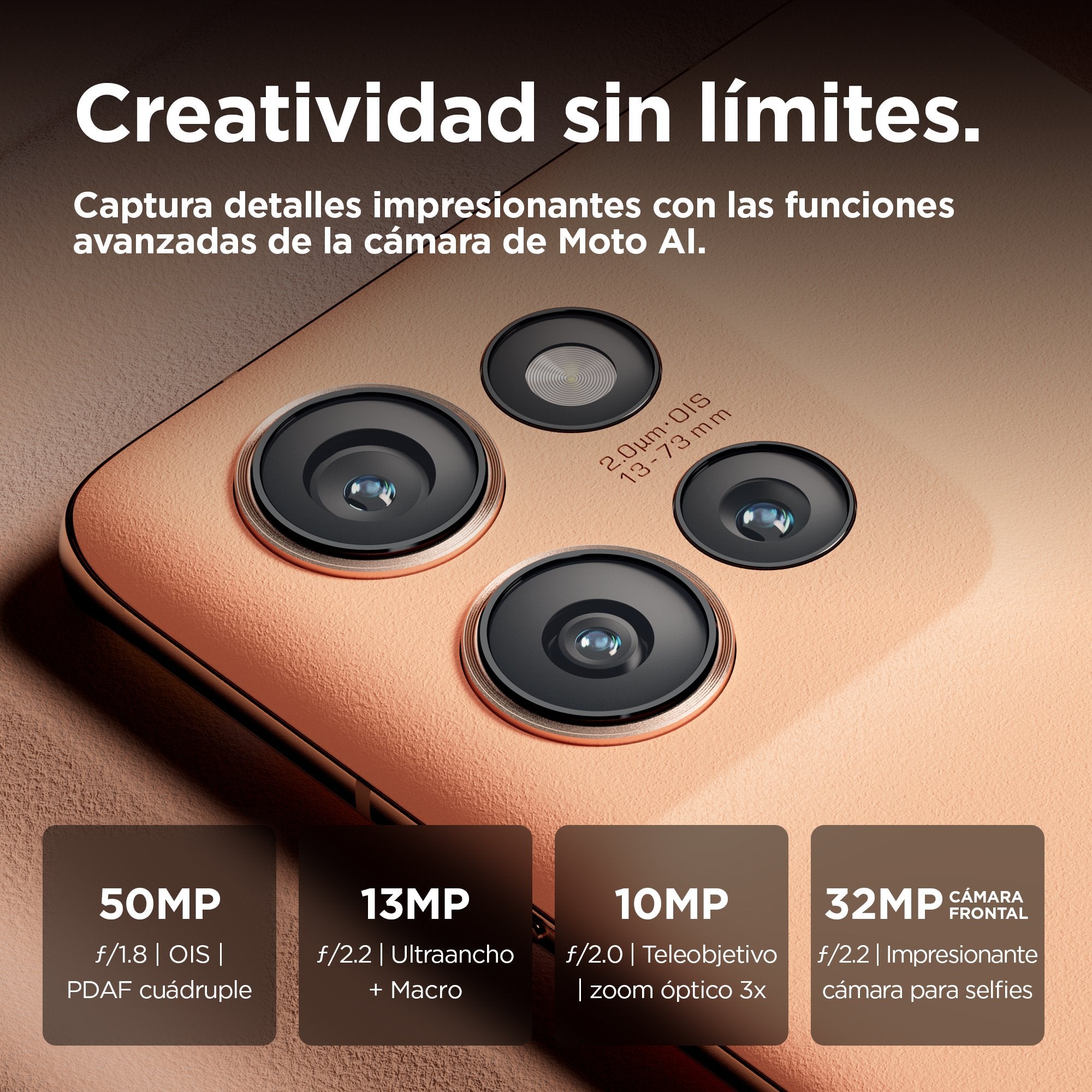 EAN 0840023265464 - Motorola edge 50 16,9 cm (6.67") SIM doble Android 14 5G USB Tipo C 12 GB 512 GB 5000 mAh Durazno imagen 6
