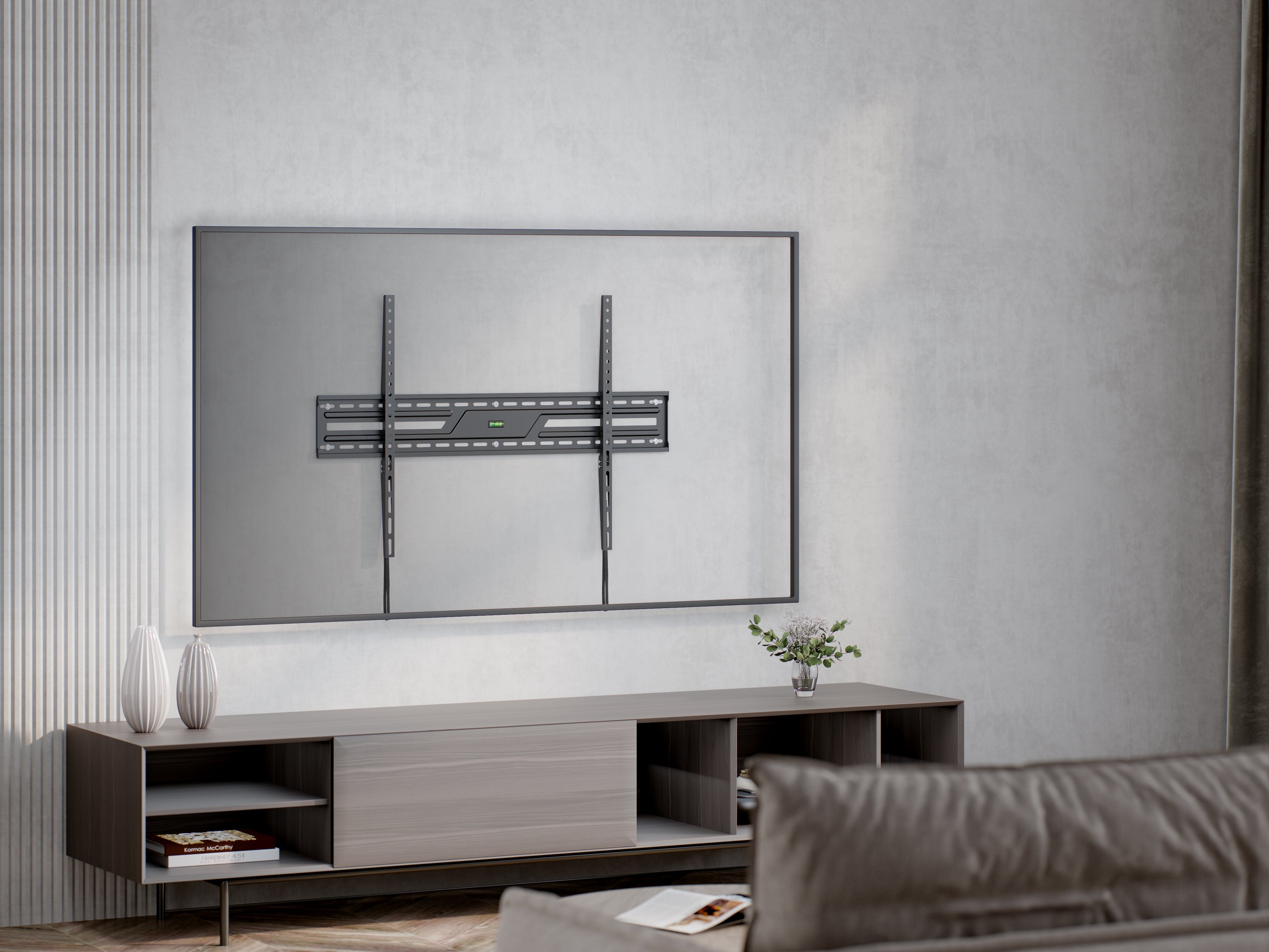 EAN 8716309135276 - Gembird WM-100F-01 soporte para TV 2,54 m (100") Negro imagen 9