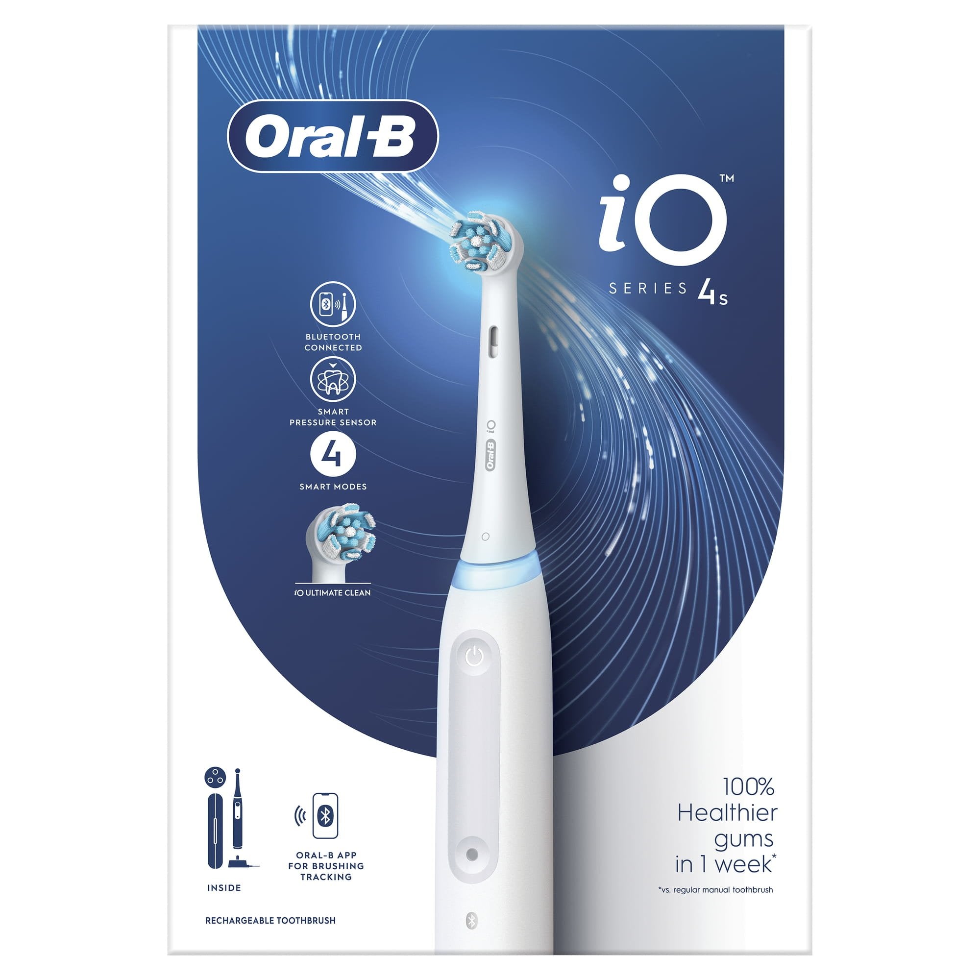 EAN 4210201414865 - Oral-B iO 4S Adulto Cepillo dental vibratorio Blanco imagen 4