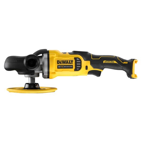 Pulidora Rotativa Inalámbrica Dewalt Dcm849n-Xj, 18 Voltios, Pulidora Amarilla/Negra, Sin Batería Ni Cargador Dcm849n-Xj