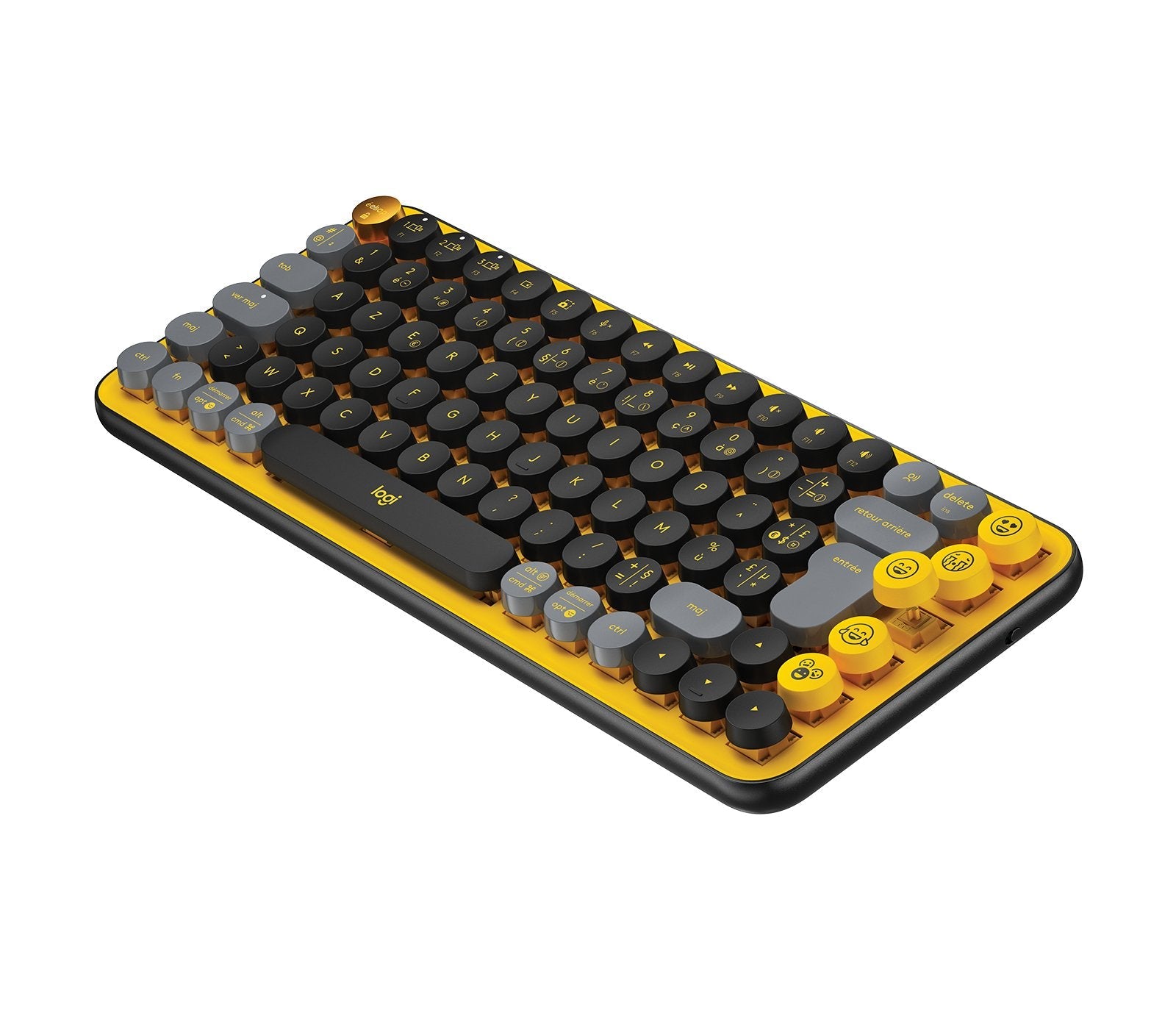 EAN 5099206101142 - Logitech 920-010722 teclado Universal RF Wireless + Bluetooth AZERTY Francés Negro, Gris, Amarillo imagen 2