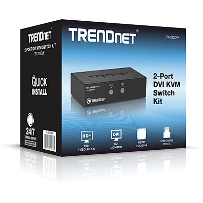 EAN 0710931170023 - Trendnet TK-222DVK interruptor KVM Negro imagen 4