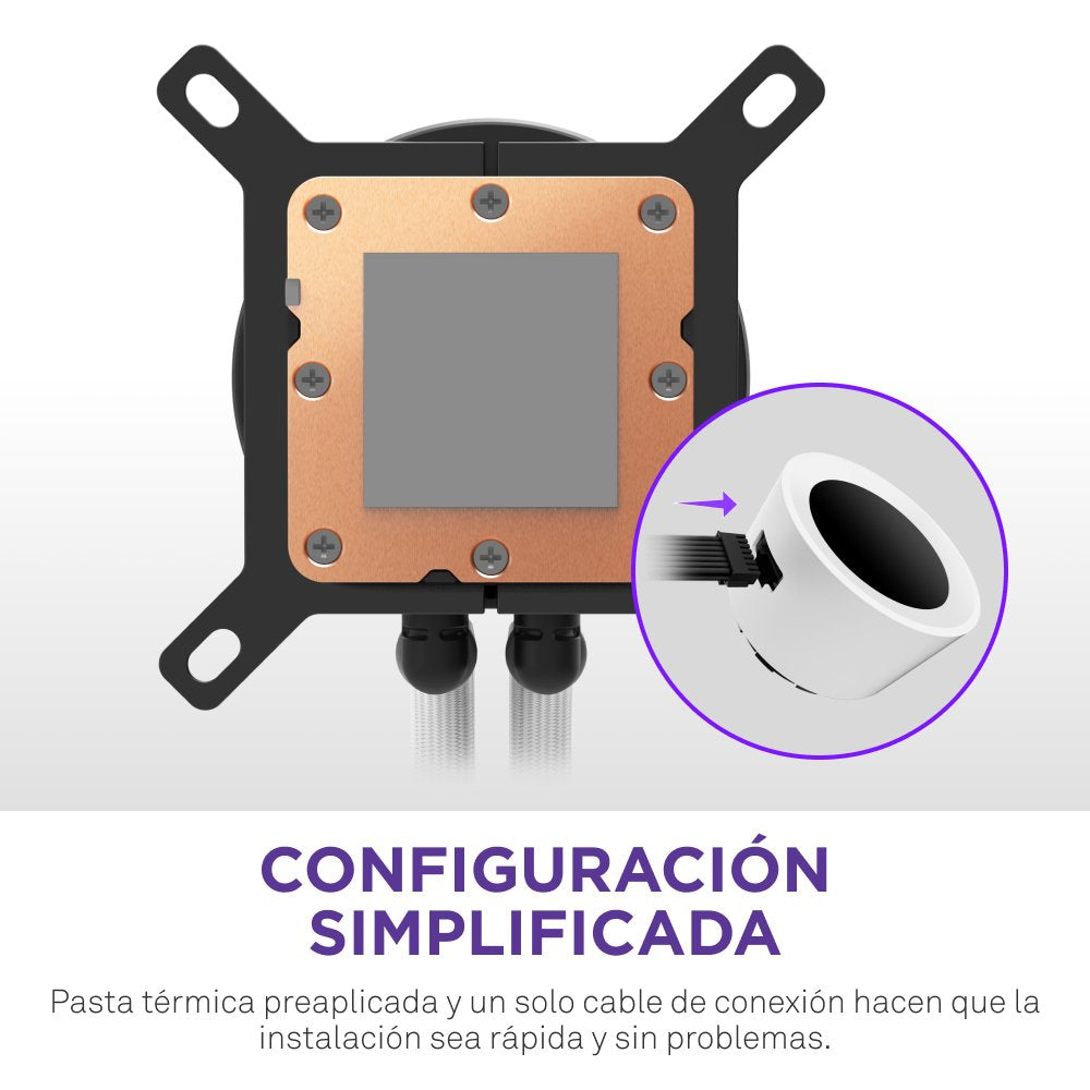 EAN 5056547205229 - NZXT Kraken Plus RGB 240 Procesador Sistema de refrigeración líquida todo en uno 12 cm Blanco imagen 7