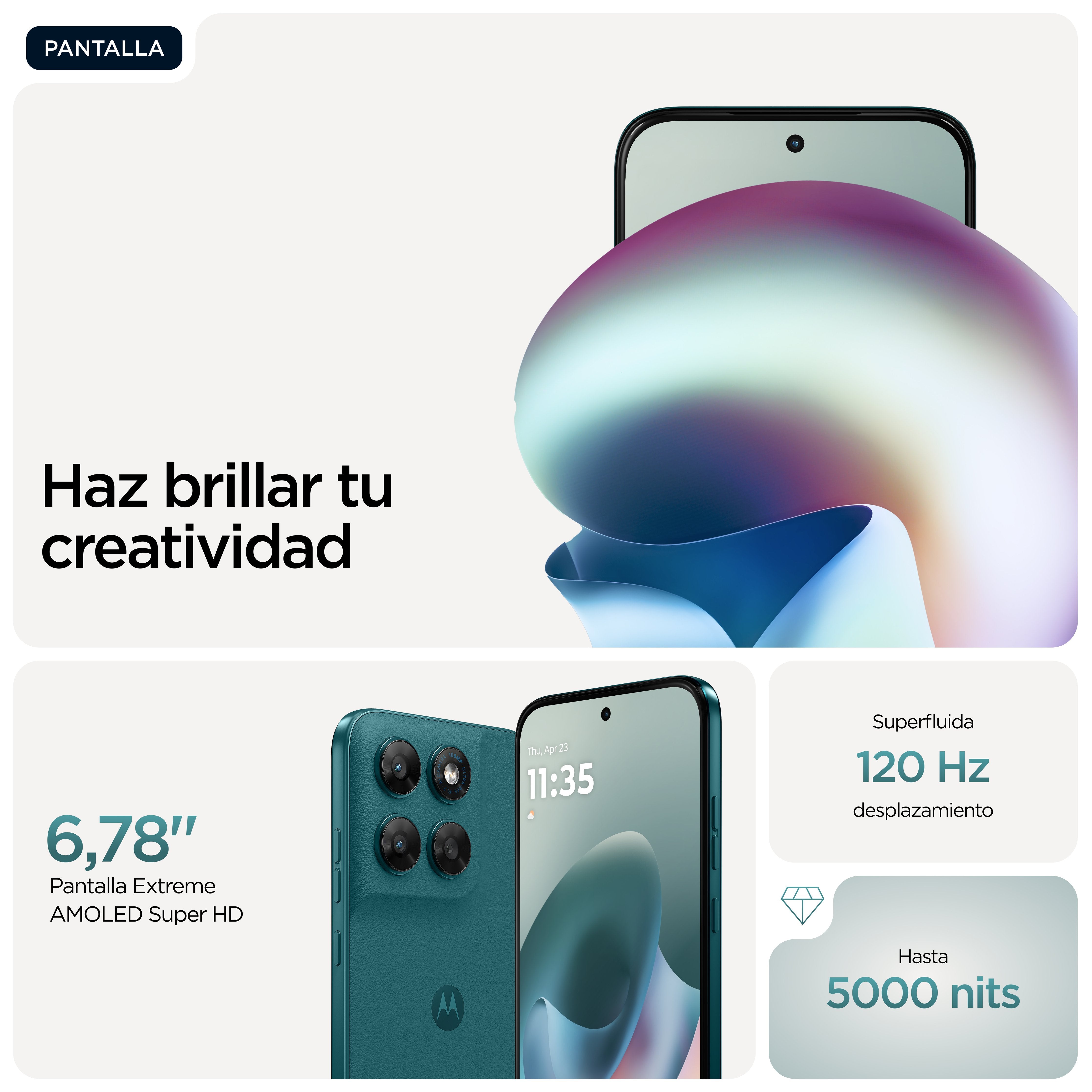 EAN 0840493617190 - Motorola moto g77 17,3 cm (6.8") Ranura híbrida Dual SIM Android 16.0 5G USB Tipo C 8 GB 512 GB 5200 mAh imagen 7