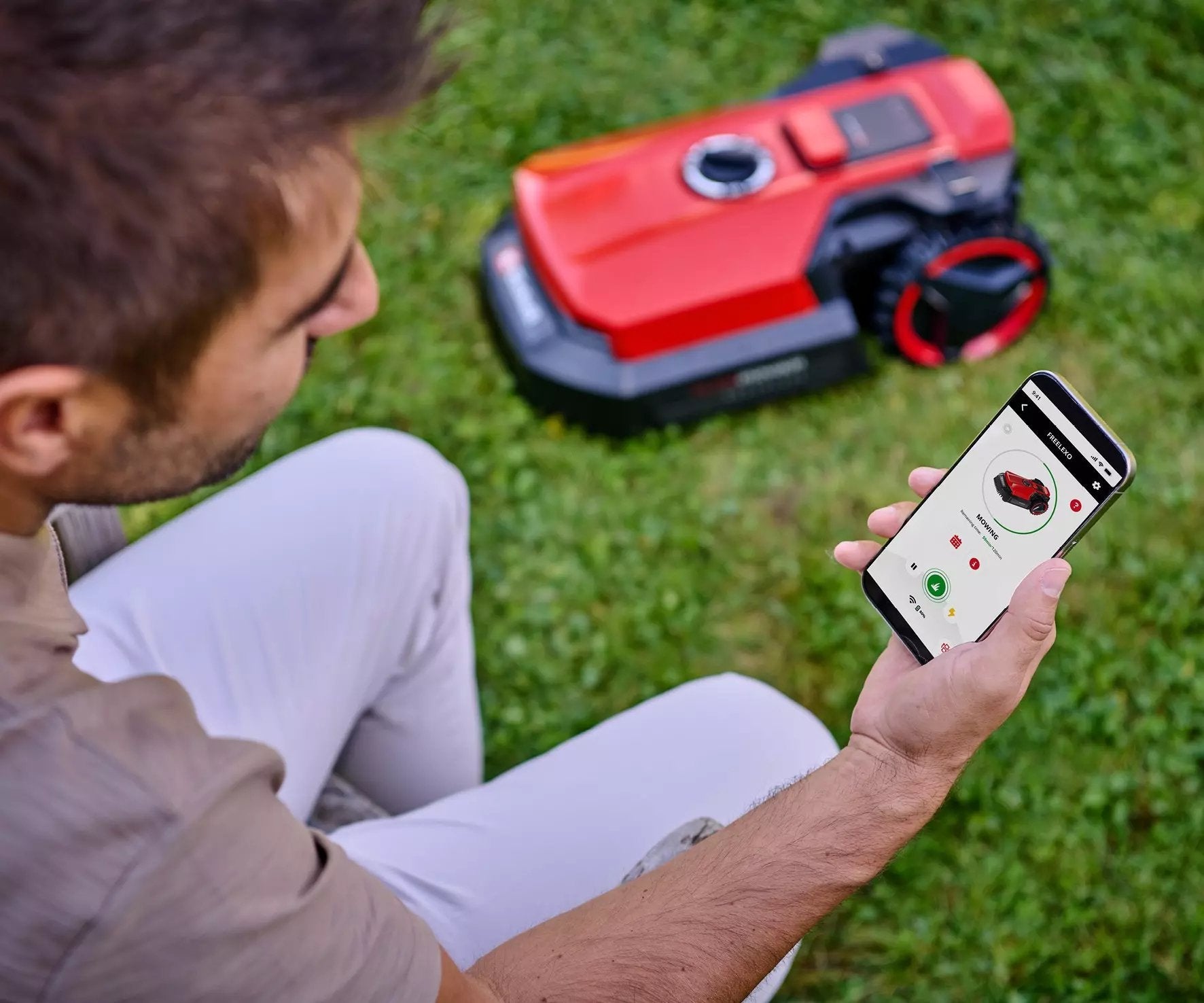 Robot Cortacésped Einhell Freelexo 500 Batería Negro, Rojo, Plata Einhe-3413935