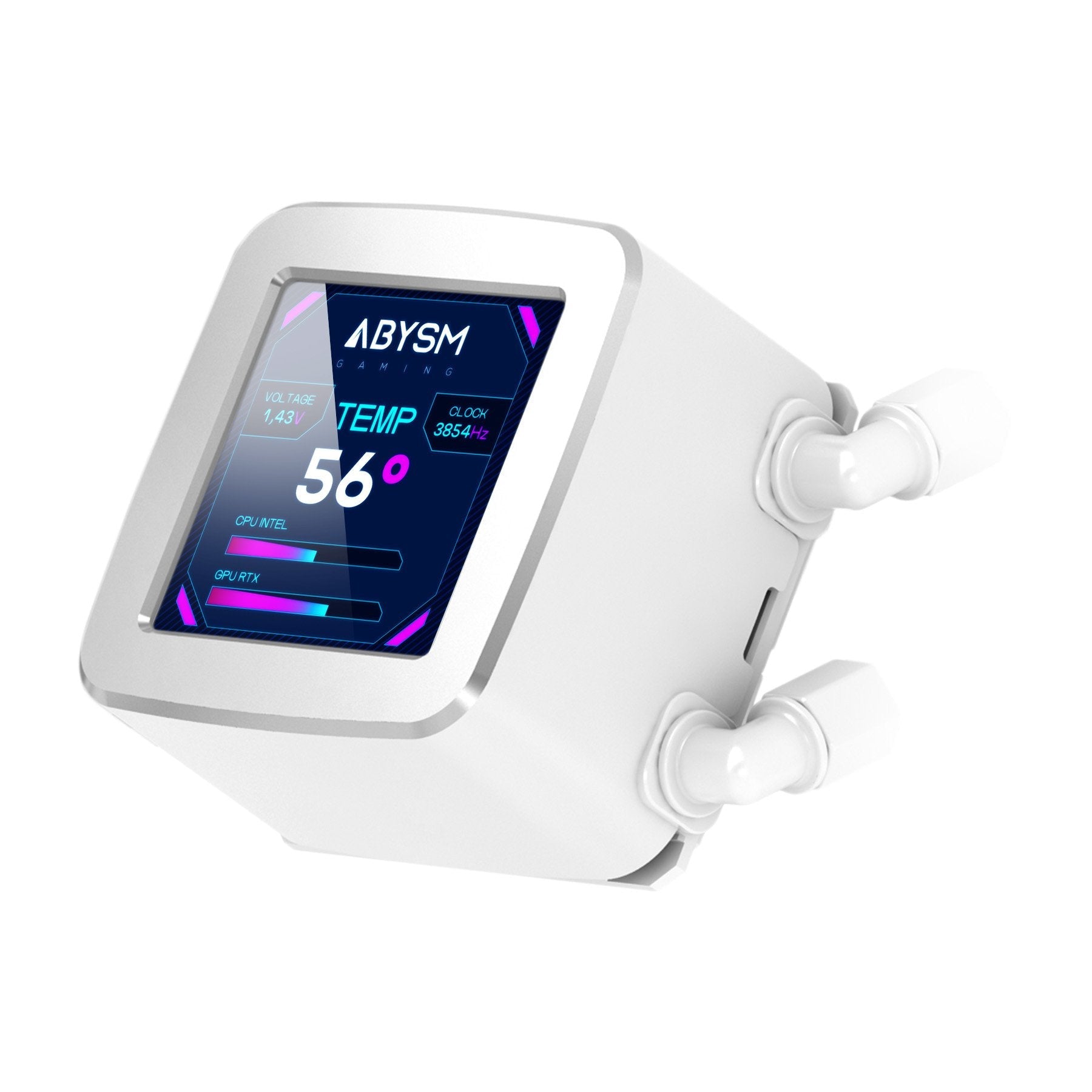 Refrigeración Líquida Cpu Abysm Gaming Oceanic 240 White Argb Velocidad De Ventiladores Y Otros Parámetros