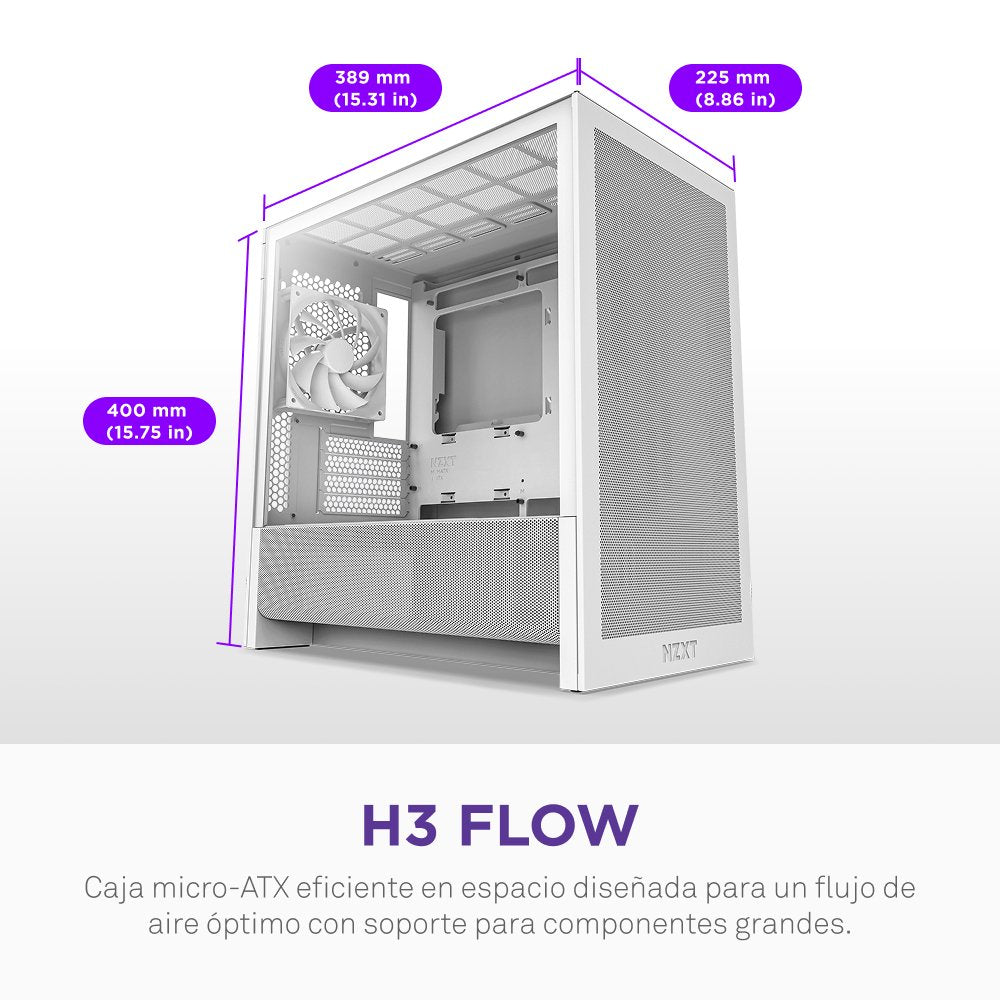 EAN 5056547207971 - NZXT H9 H3 Flow Midi Tower Blanco imagen 2