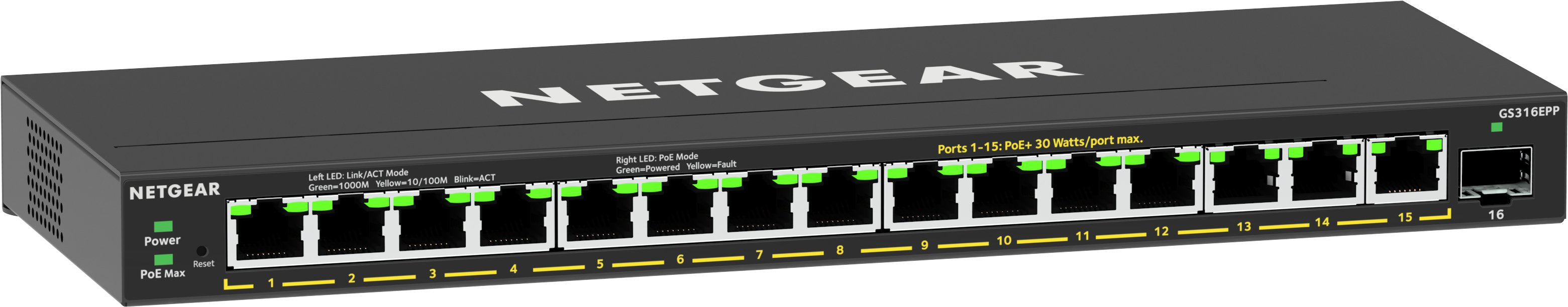 Netgear Switch Gs316epp (Gs316epp-100pes)