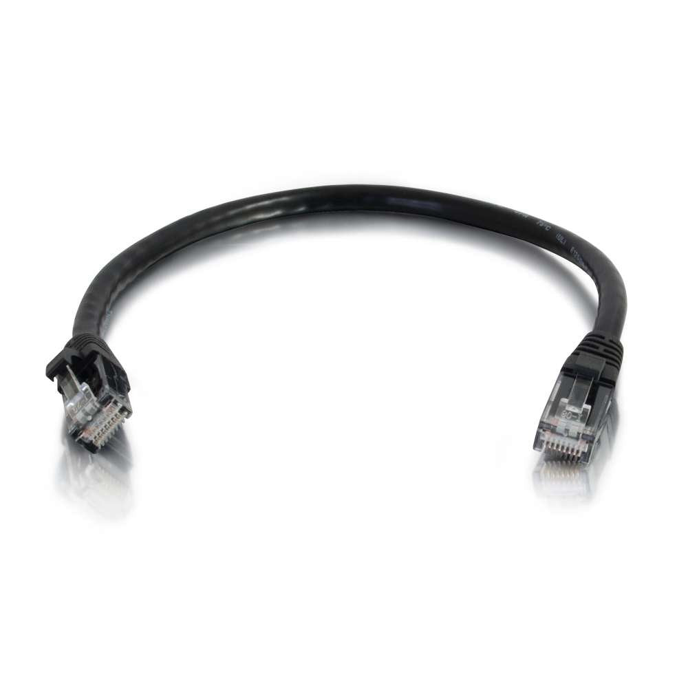 Cable C2g De Conexión De Red De 0,3 M Cat5e Sin Blindaje Y Con Funda (Utp), Color Negro