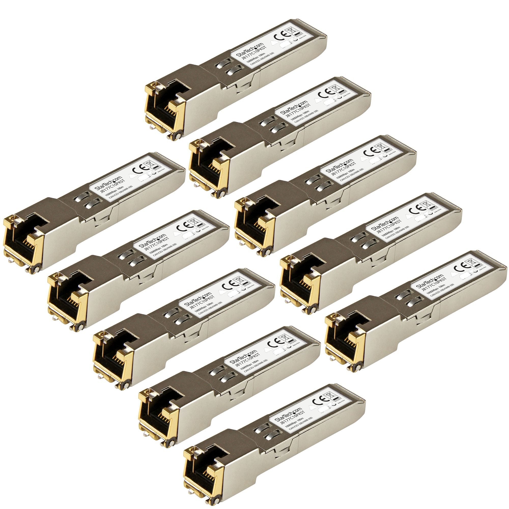 Startech 10 Sfp Rj45 Compatibles Con Hp J8177c