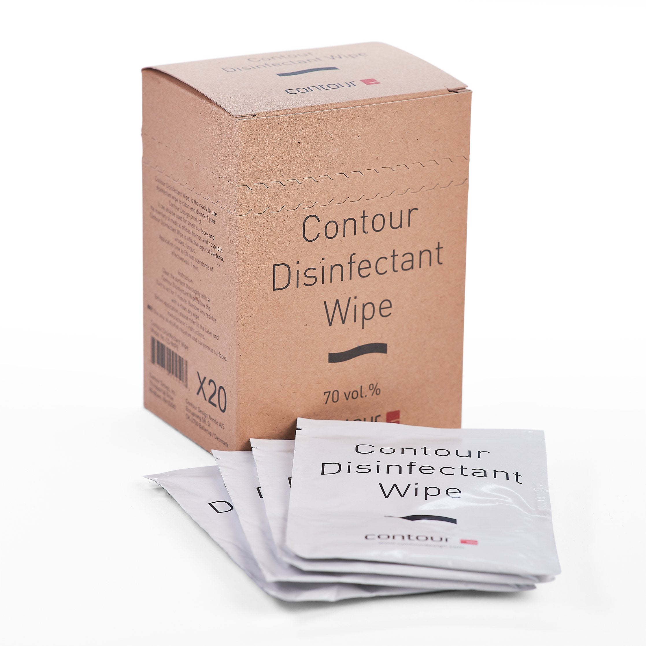 EAN 0743870004517 - Contour Design Contour Disinfectant Wipe 20 pieza(s) imagen 2